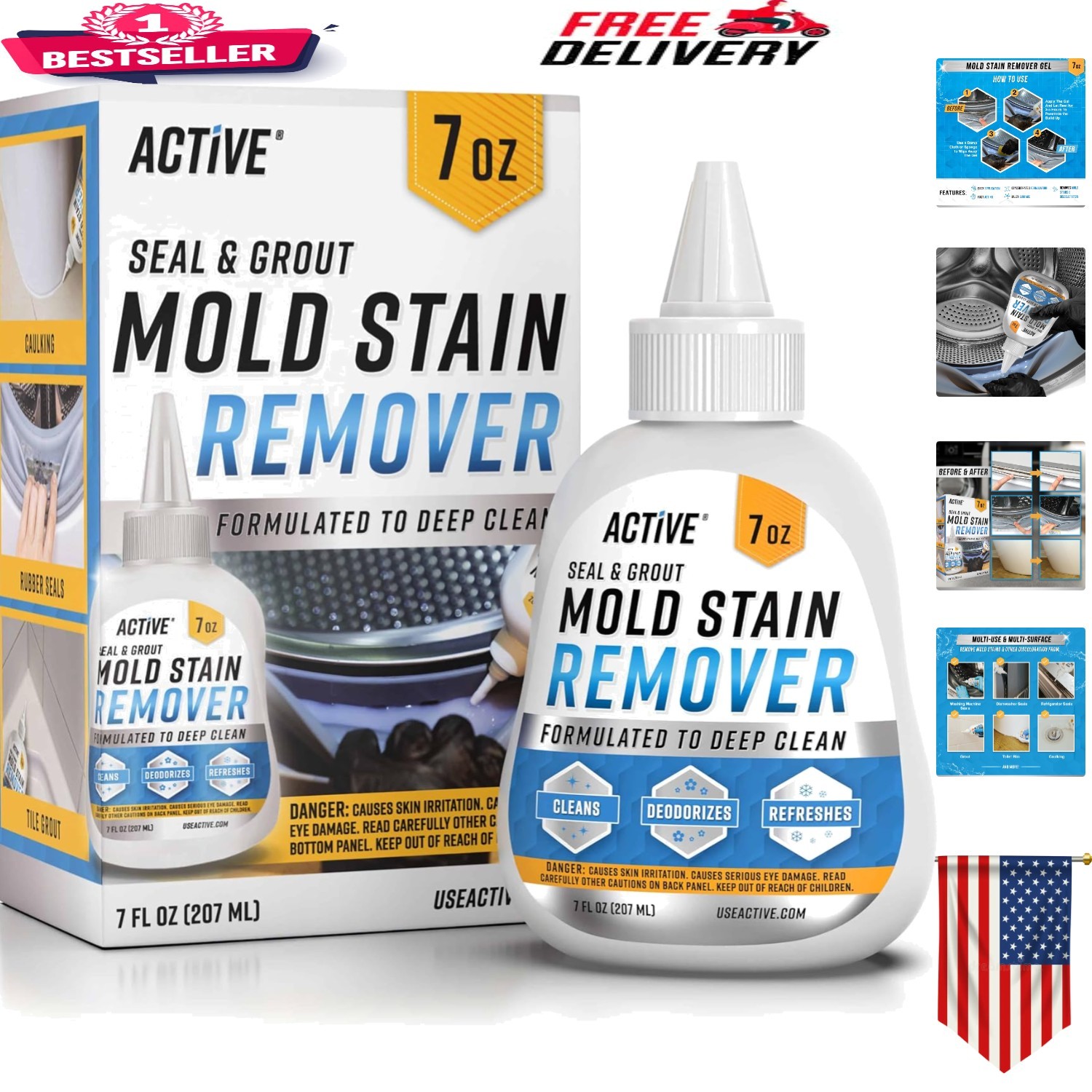 Active Seal & Grout Mold Stain Remover, 7 fl oz