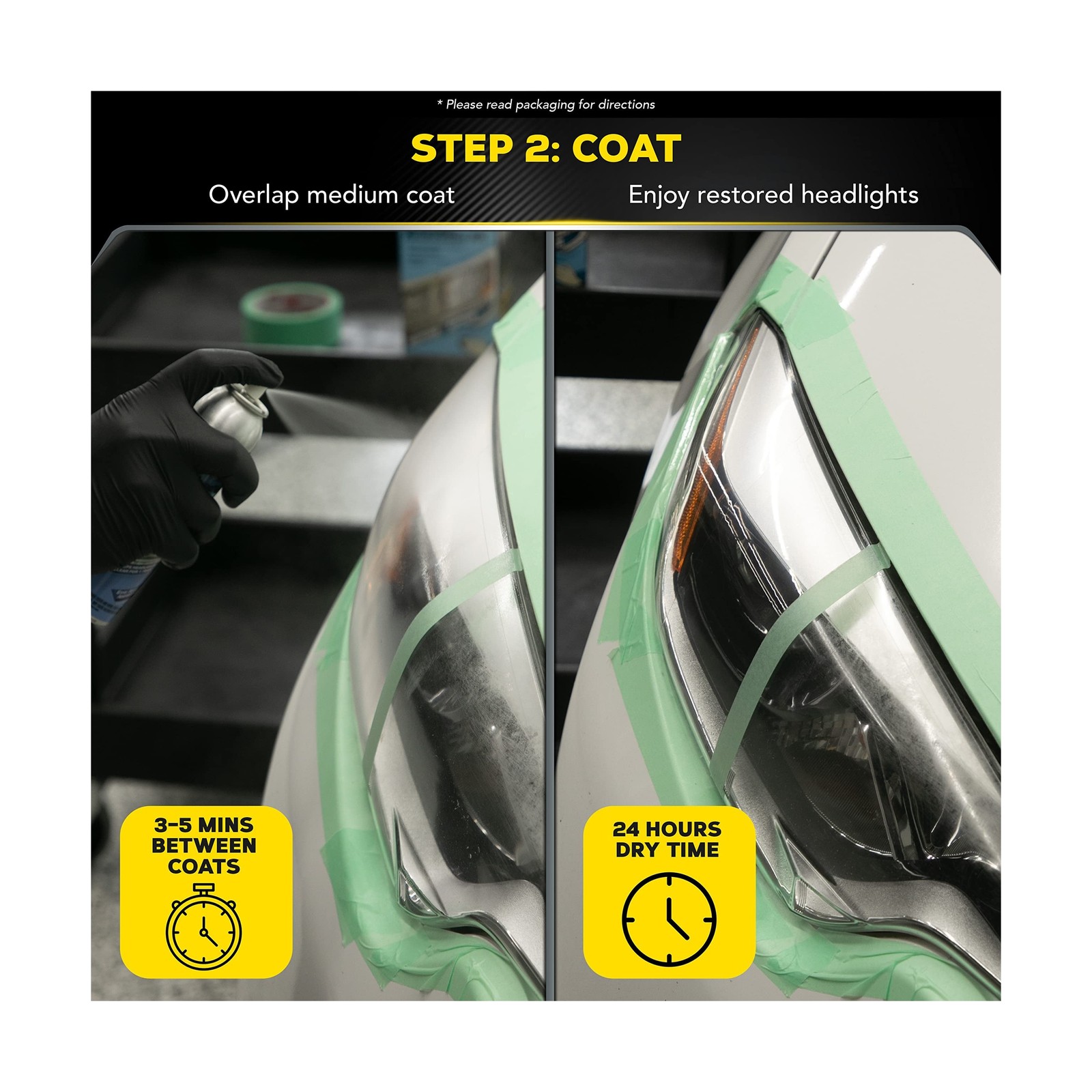 Meguiar’s Two Step Headlight Restoration Kit, Headlight Cleaner Res… Fast Ship
