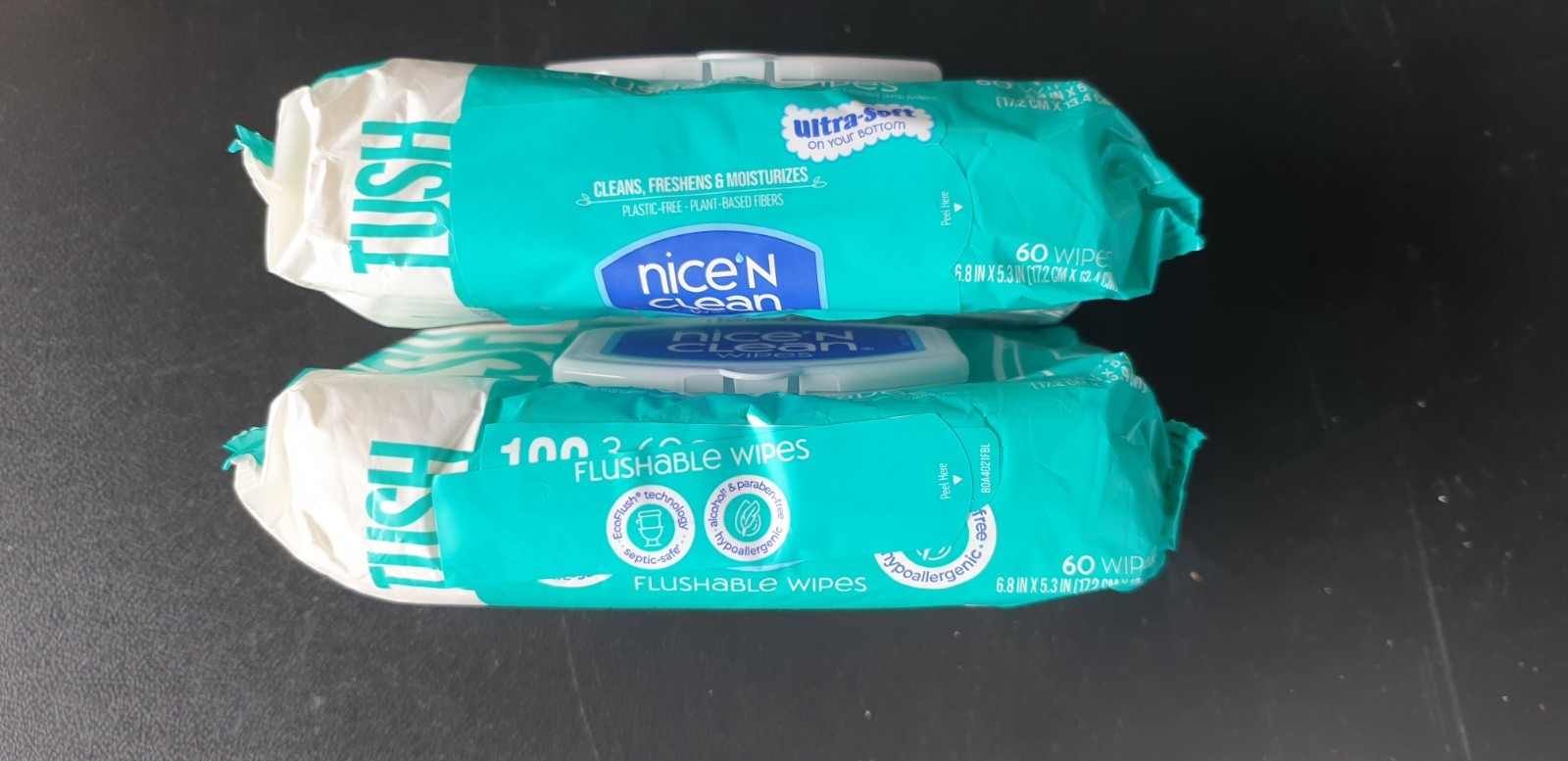Nice ‘N Clean Adult Flushable Wipes Freshens Moisturizes 6.8 in x 5.3 in /2-Pack