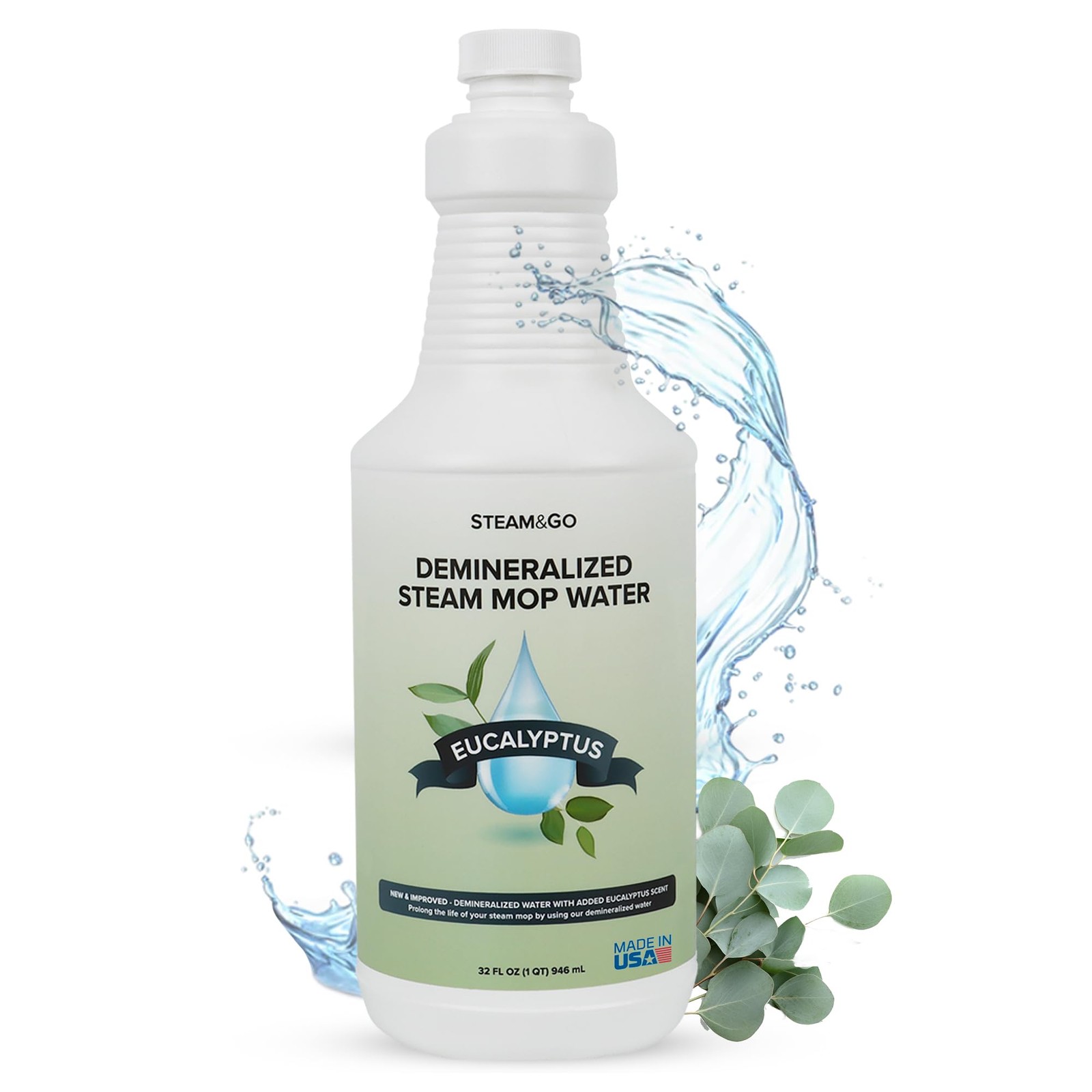 Steam Go – Demineralized Water for Steam Cleaner, PVC-Free Floor Cleaner