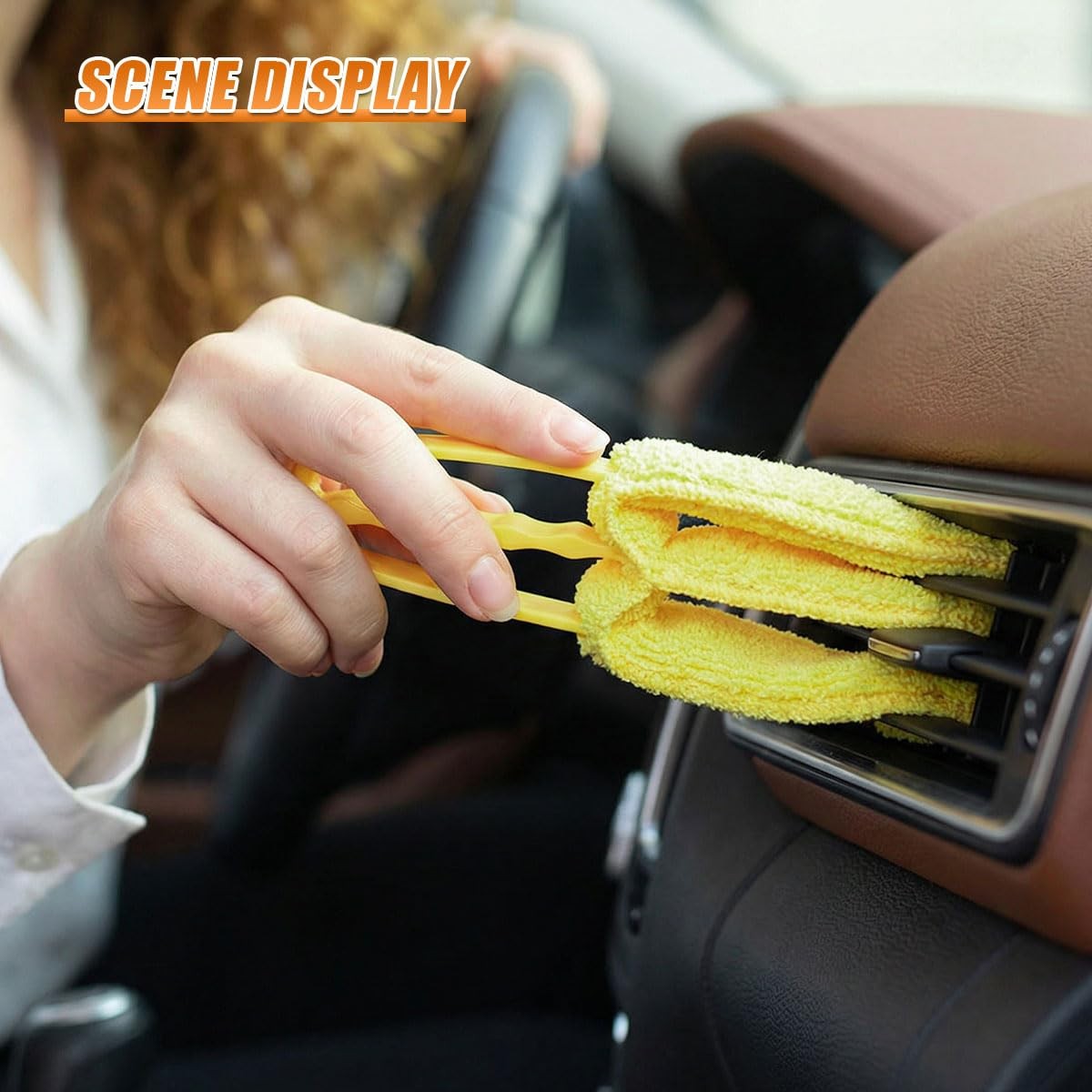 5PCS Window Blind Cleaner Duster Tool Set, Washable Microfiber 7-Finger Dusti…