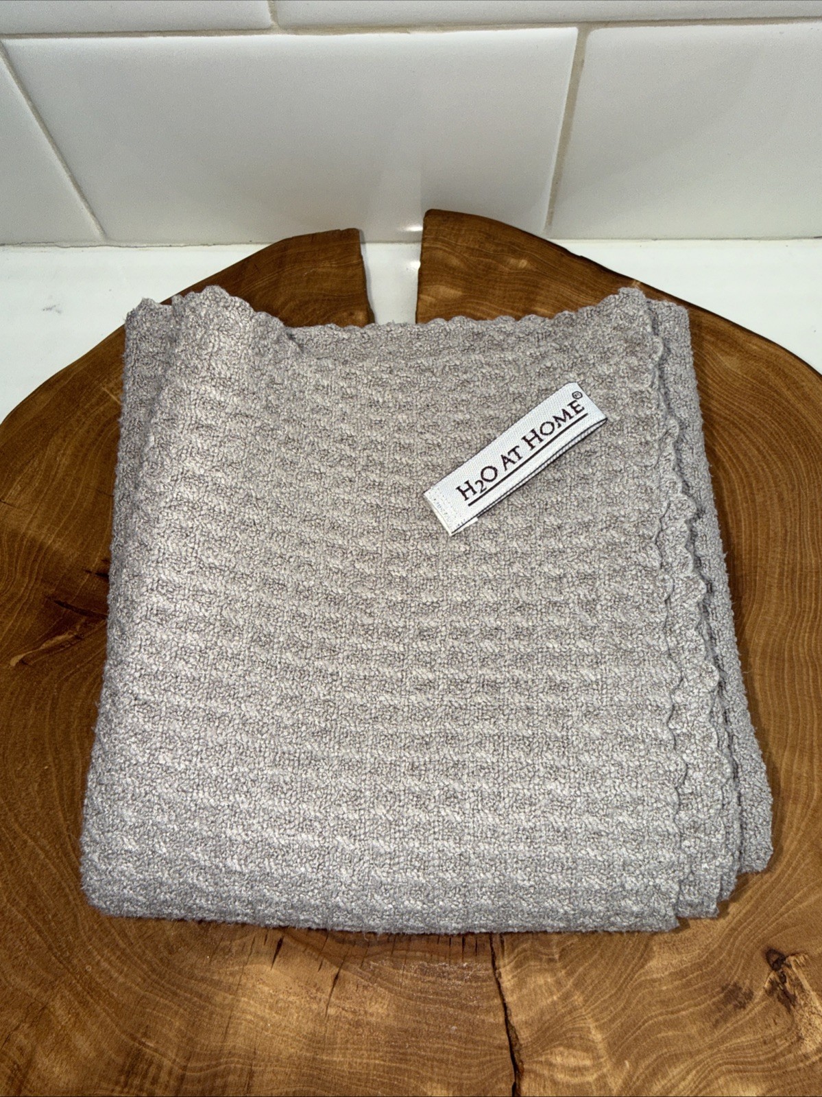 H2O At Home Luxury Kitchen Towel Titanium Grey
