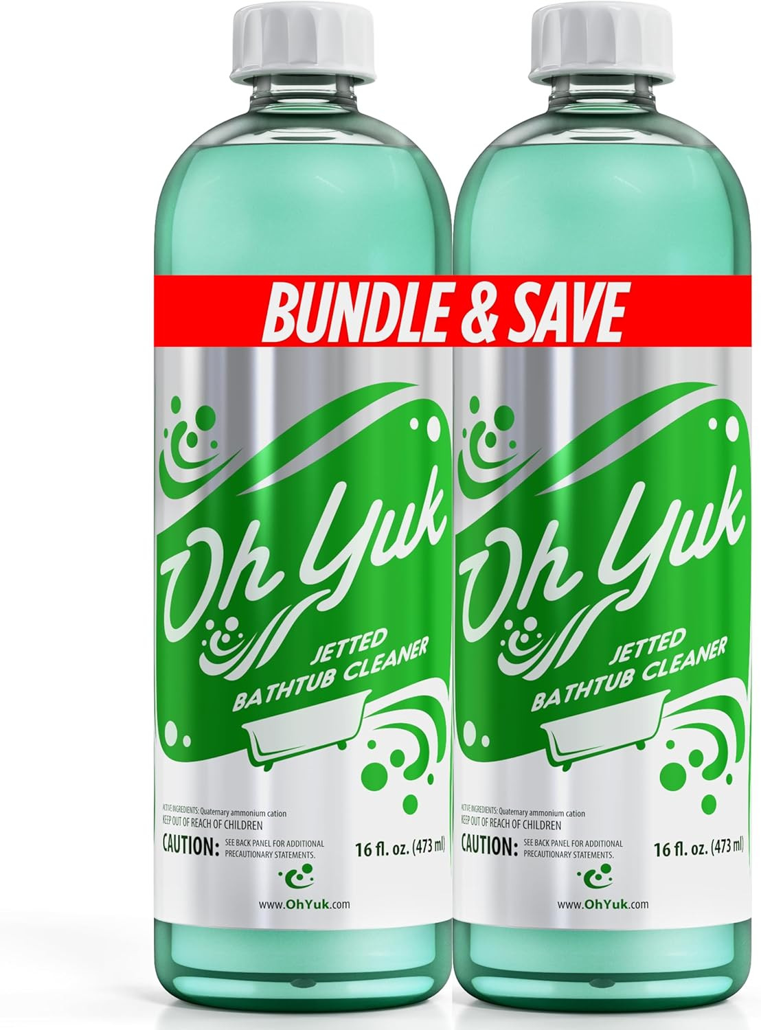 oh yuk Jetted Tub Cleaner for Jacuzzis, Bathtubs, Whirlpools, The Most Effective