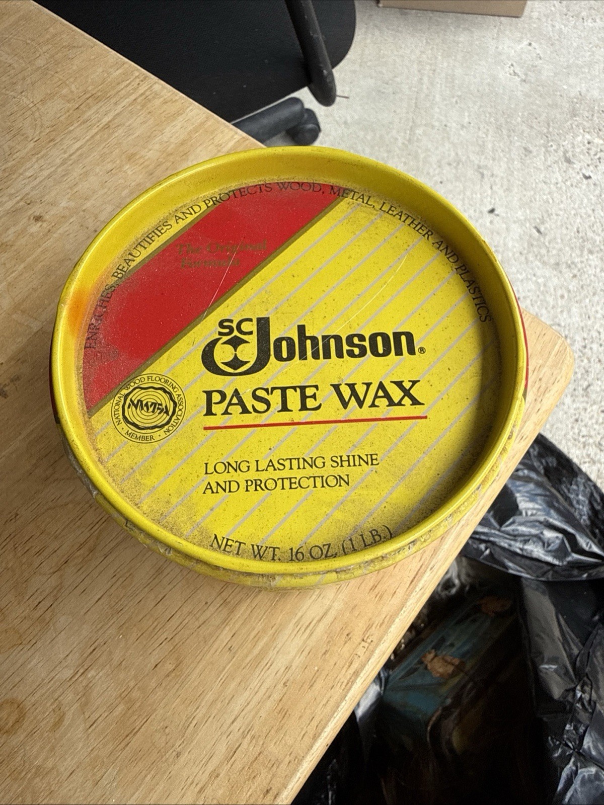 SC Johnson Wood Paste Wax 16 Oz PARTLY USED 1998 Original Formula