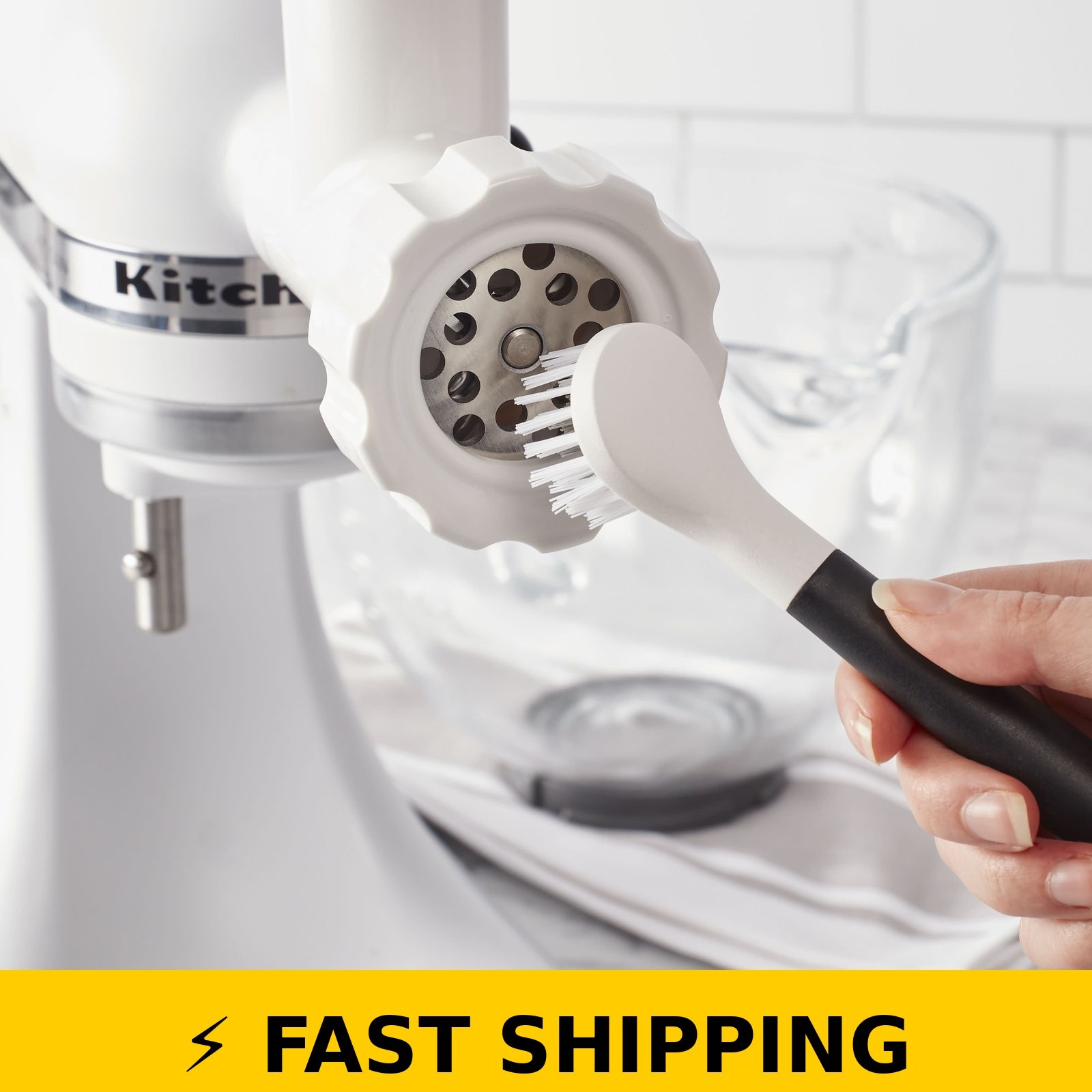KitchenAid 2-Piece Dish Brush Set – Black