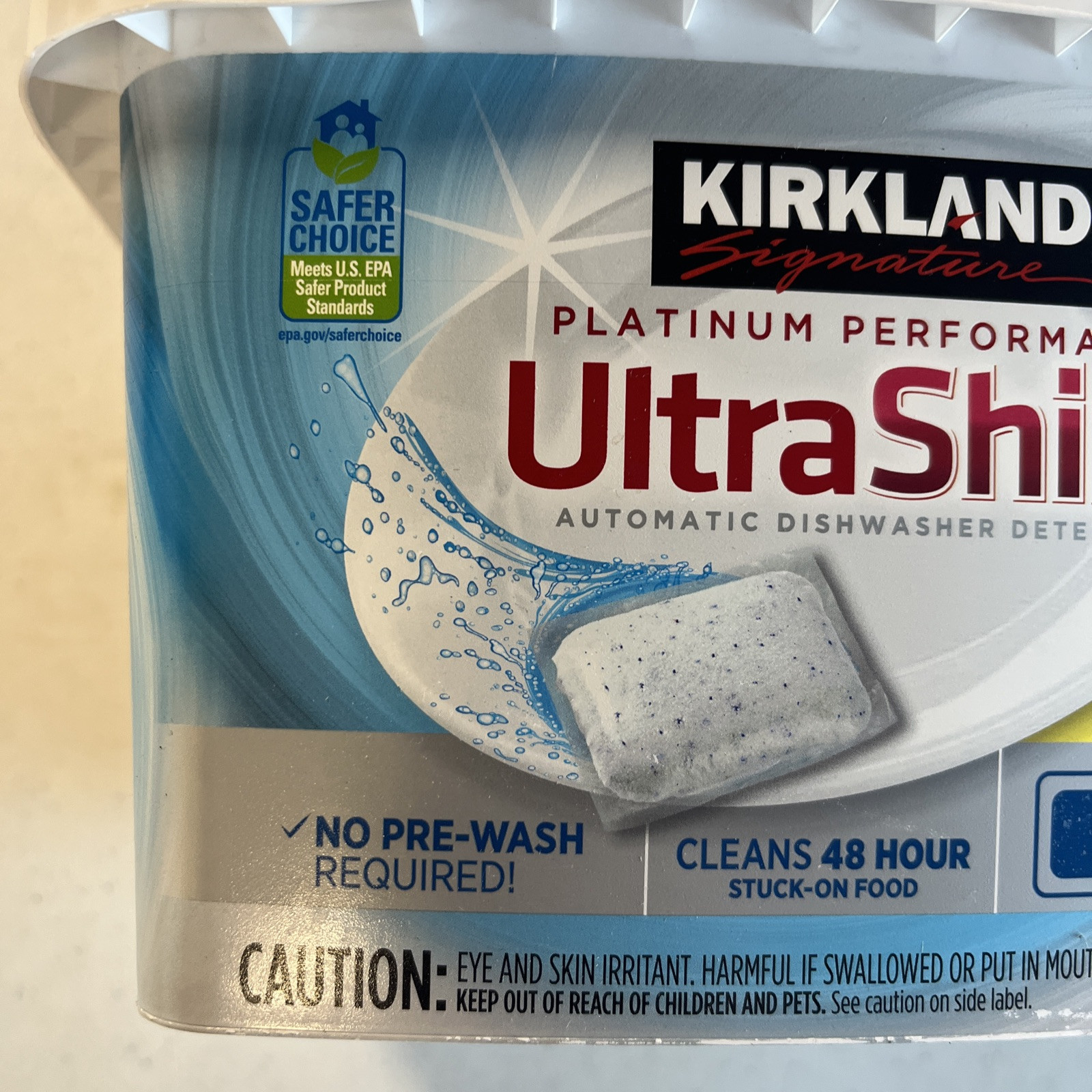 Kirkland Signature Platinum Performance UltraShine Dishwasher Detergent 115 Pc