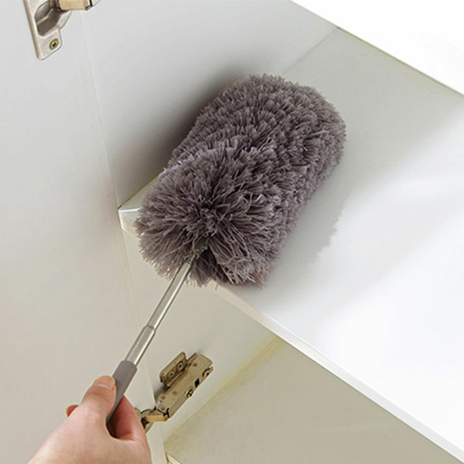Extendable Microfiber Duster Ceiling Fan Dusting Cleaner Cleaning Brush Washable