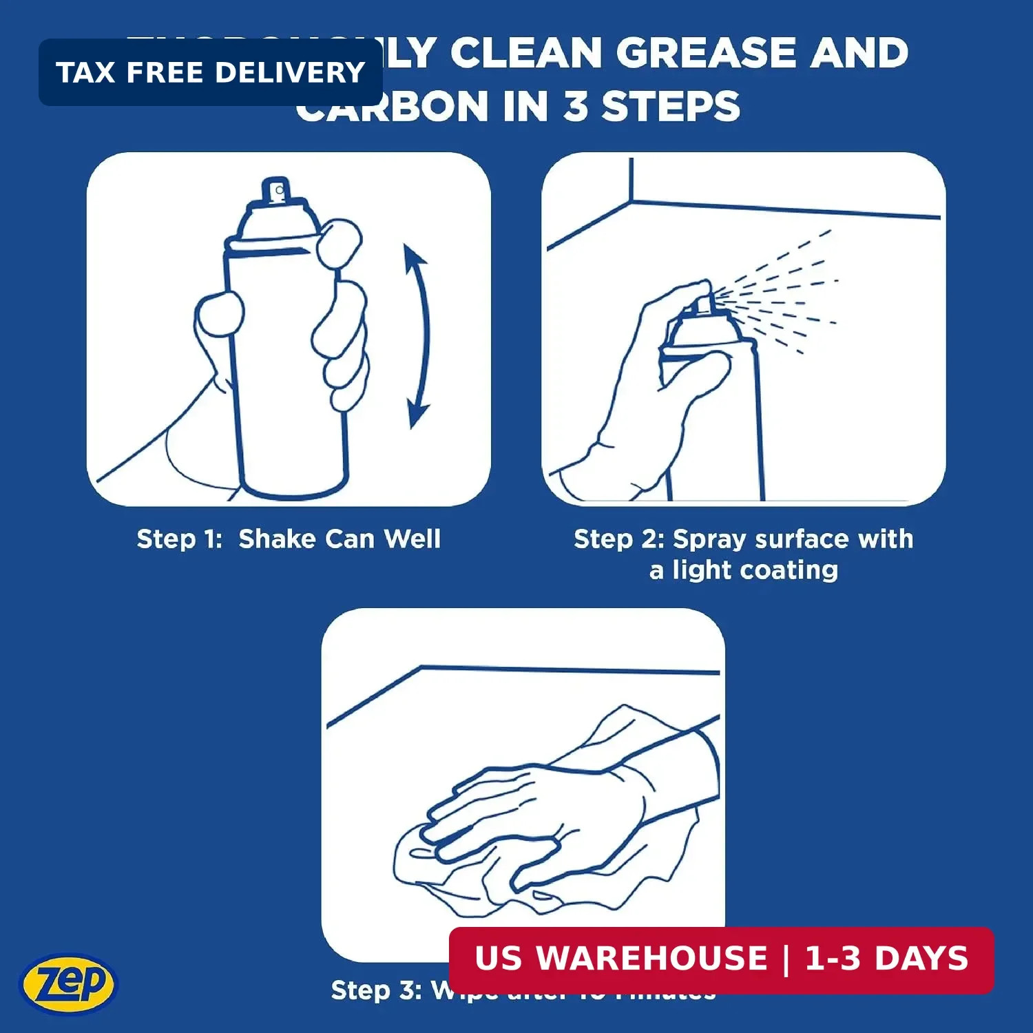Zep Heavy-Duty Oven and Grill Cleaner – 19 oz (Case of 2) ZUOVGR19 – Dissolves G