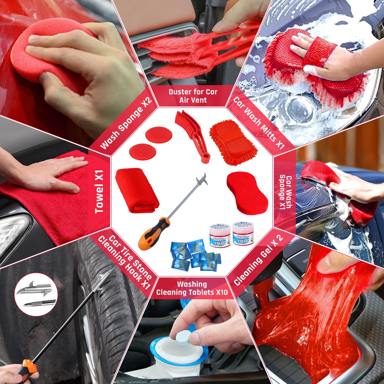34PCS Car Detailing Brush Set, Car Detailing Kit, Car Detailing Brushes, Car …