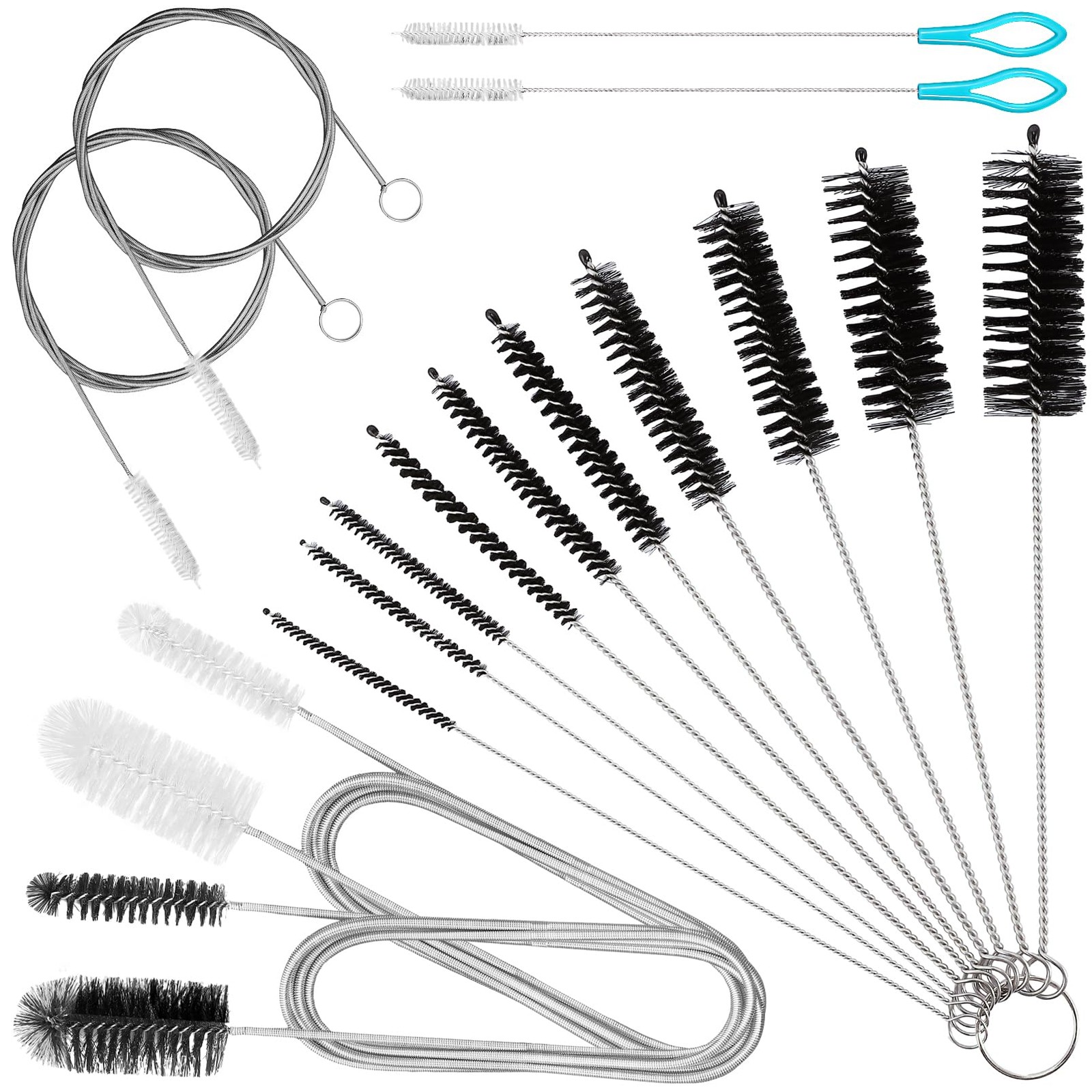 16pcs Long Tube Cleaner Set, Extra Long Hose Cleaning Brush, Pipe Cleaning Br…