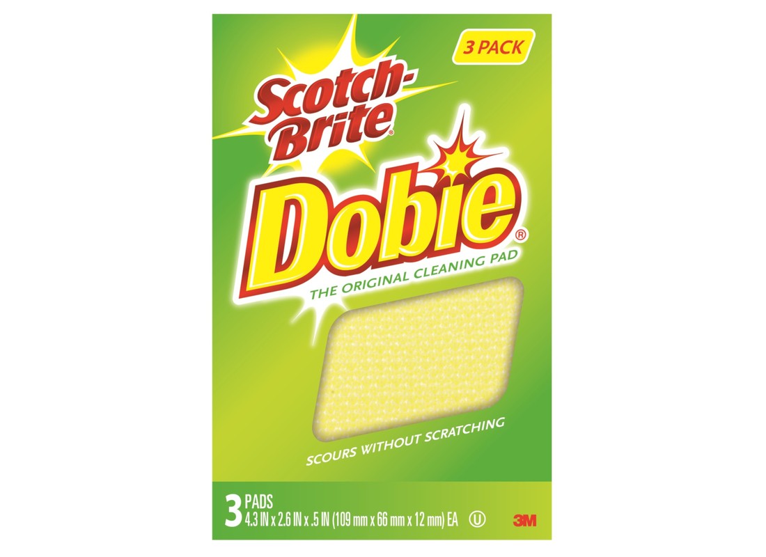 Scotch-Brite 723-2F Cleaning Pad Medium Duty For All Purpose 4.3″ L Yellow