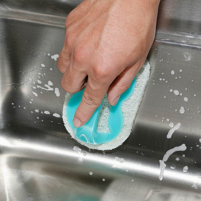 Kitchen Scrub Brush Sponge Cleaning Pot Glass Tile Dish Washing Accessory