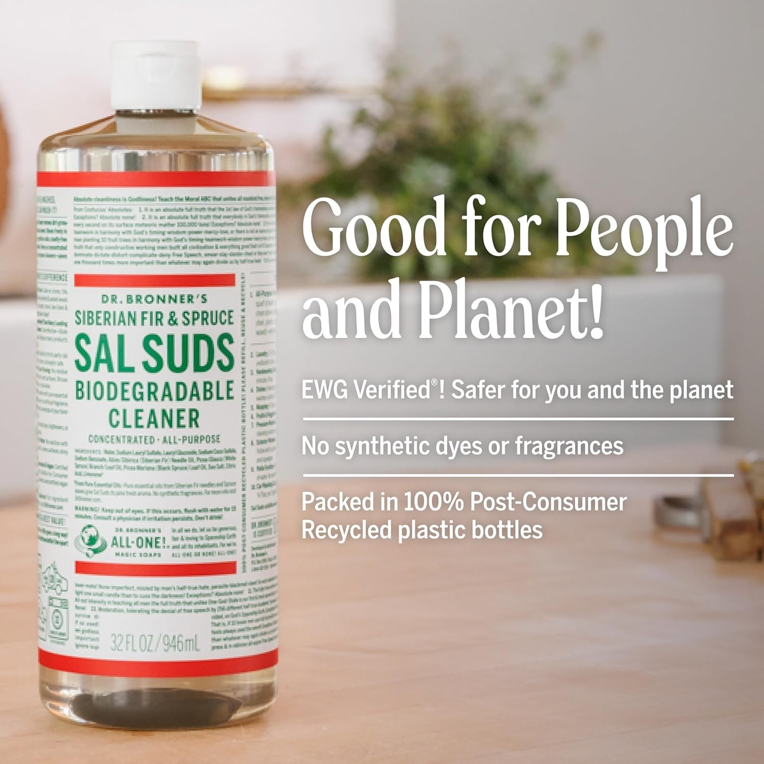1 Gallon Biodegradable All‑Purpose Pine Cleaner for Floors,Laundry,Dishes & More