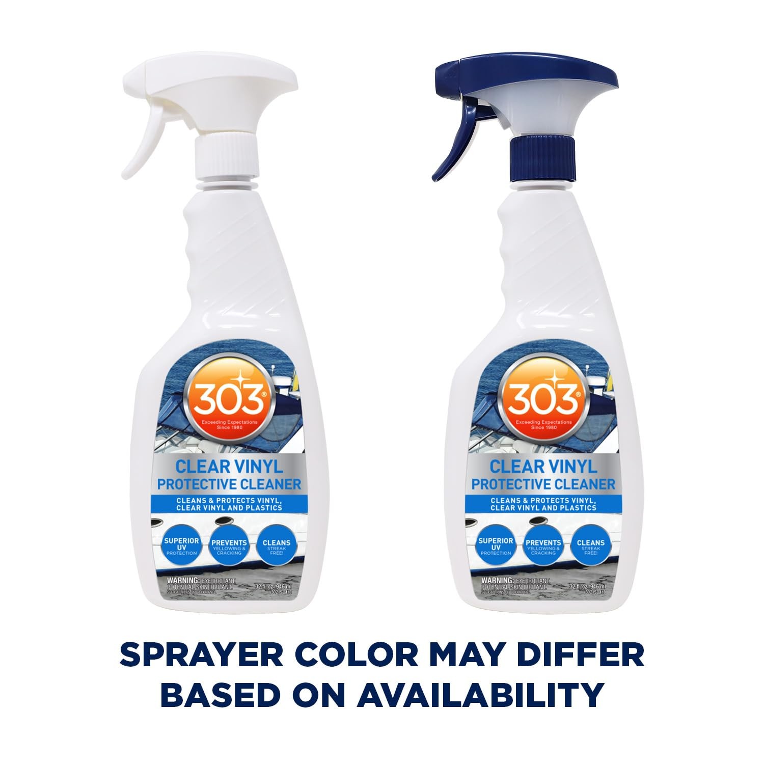 303 Products Marine Clear Vinyl Protective Cleaner, Clear Vinyl Window…