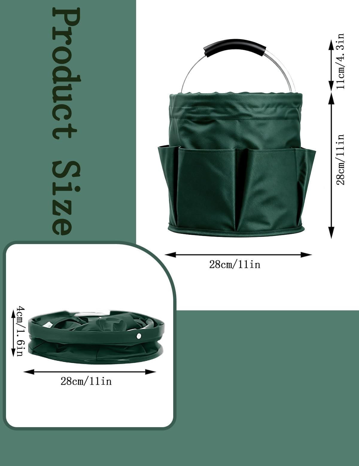 Cleaning Caddy with Handle, Cleaning Products Organiser, Foldable Storage Bas…