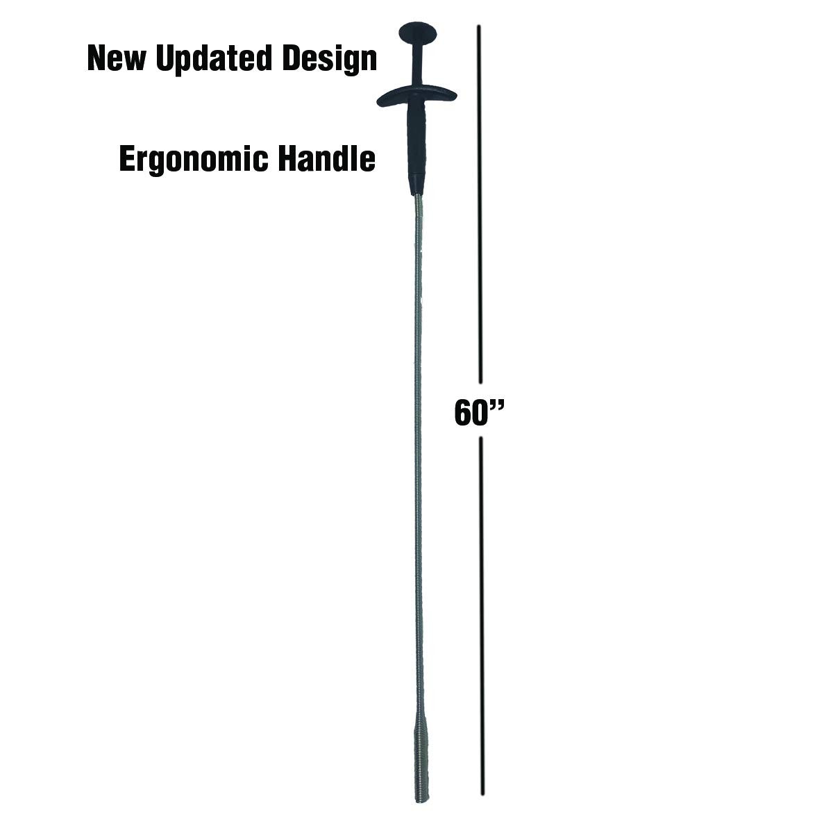 PF WaterWorks GrabEASY 60″ Ergonomic Handle, Flexible 4 Claw Pick-Up Tool, Je…