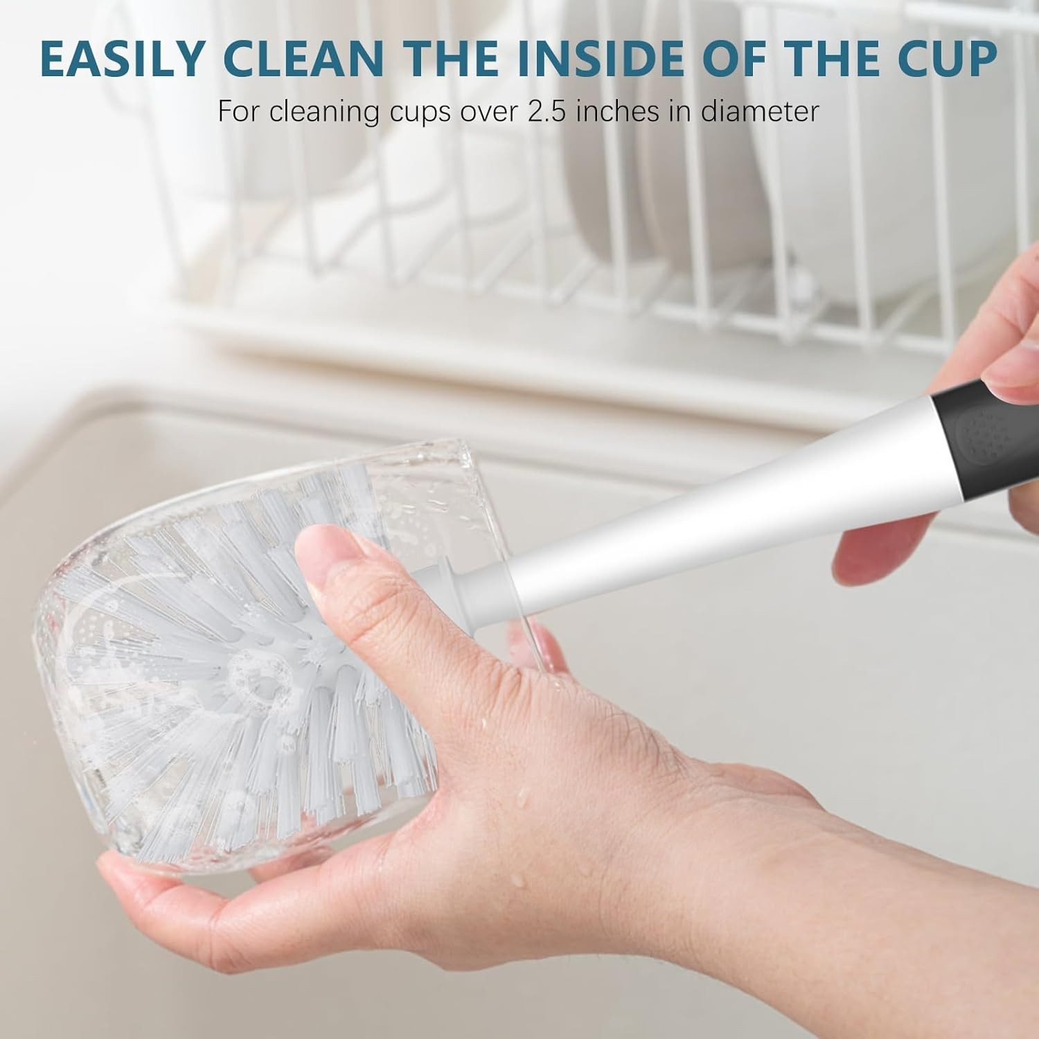 Black Cleaning Brush Set – 3 Pieces for Kitchen and Bathroom Essentials