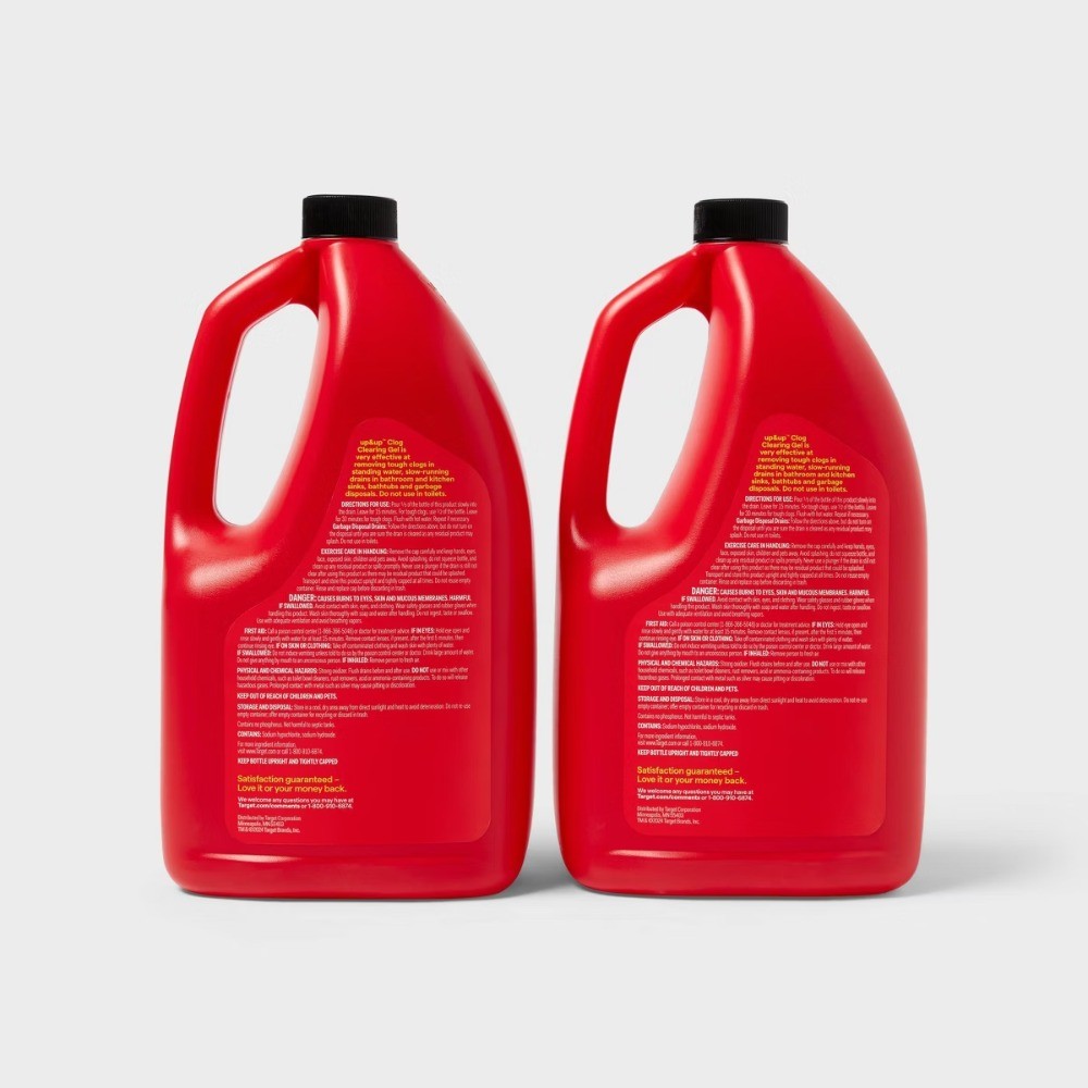 Clog Clearing Drain Cleaner Gel – 80oz/2ct