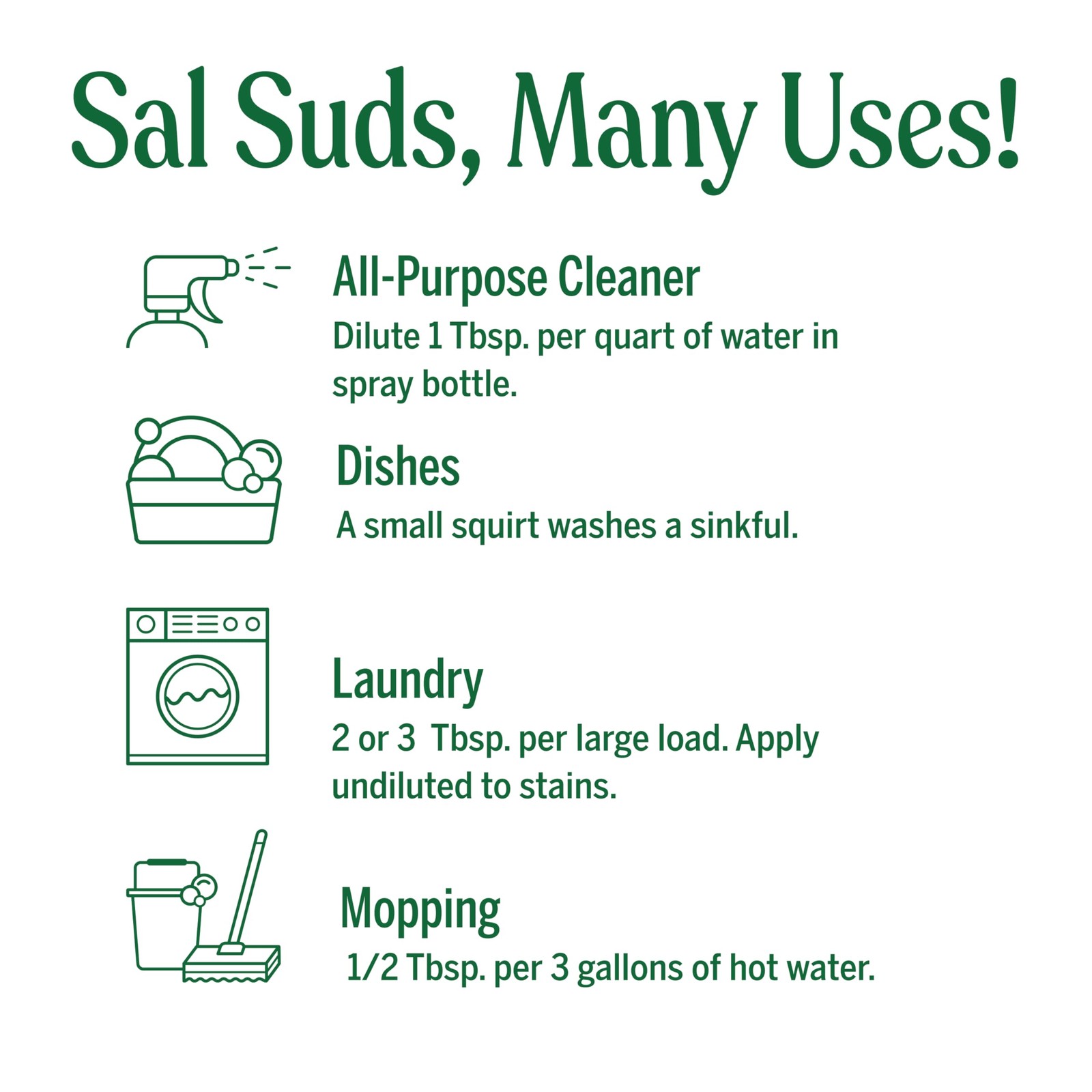 Dr. Bronner’s Sal Suds Biodegradable Cleaner (32 Ounce, 32 Fl Oz (Pack of 2)