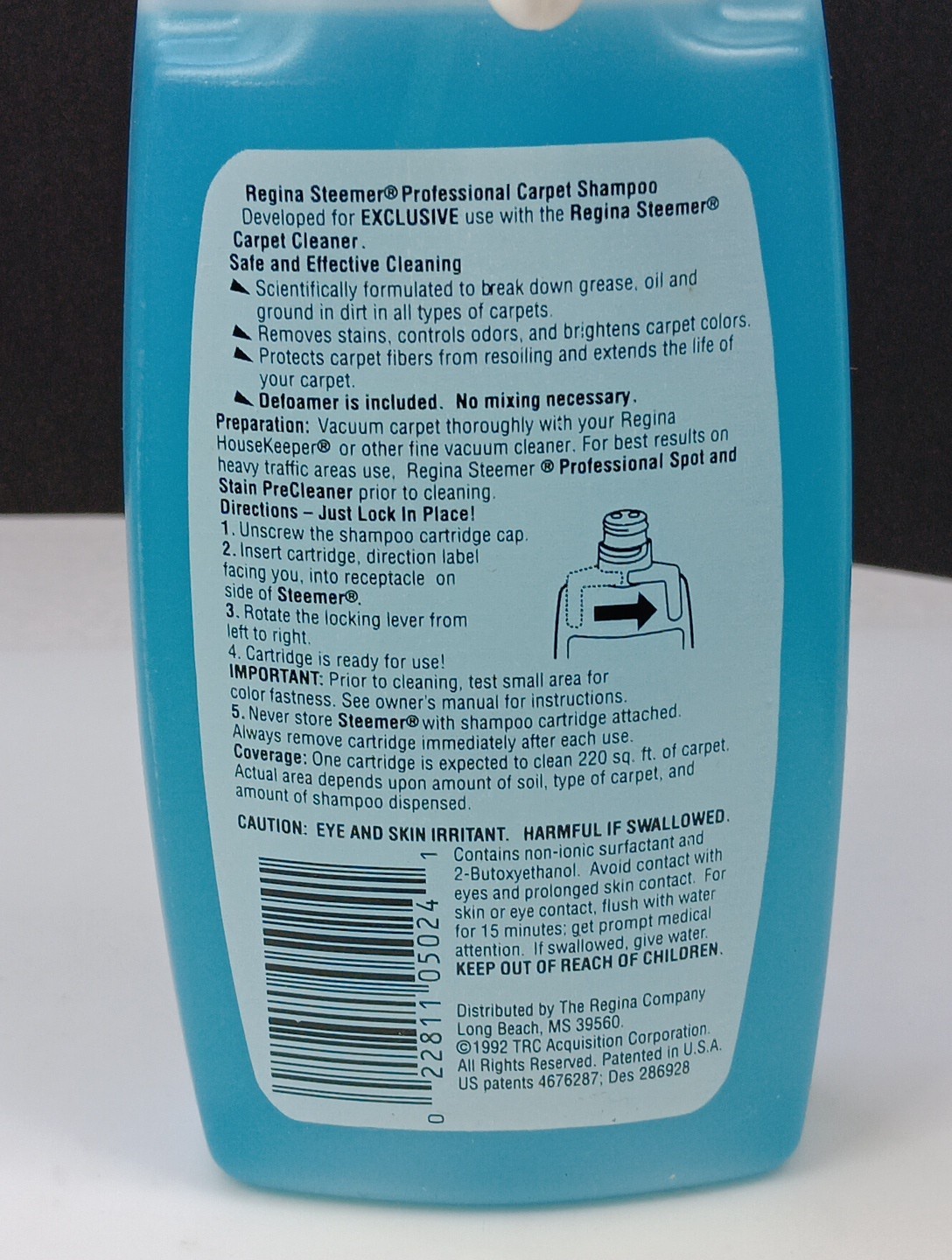Regina Carpet Shampoo-Clean/Brightens-Professional 15 fl. oz.-Fits Oreck Steemer