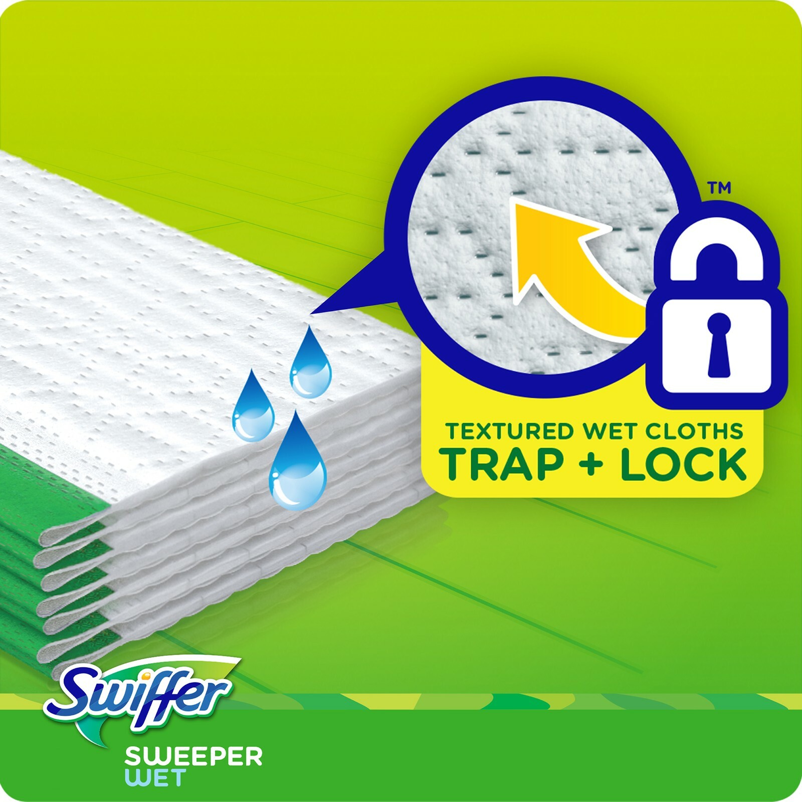 (24-Pack) SWIFFER ~ Floor WET MOPPING CLOTH Pad Refills ~ Febreze Fresh LAVENDER