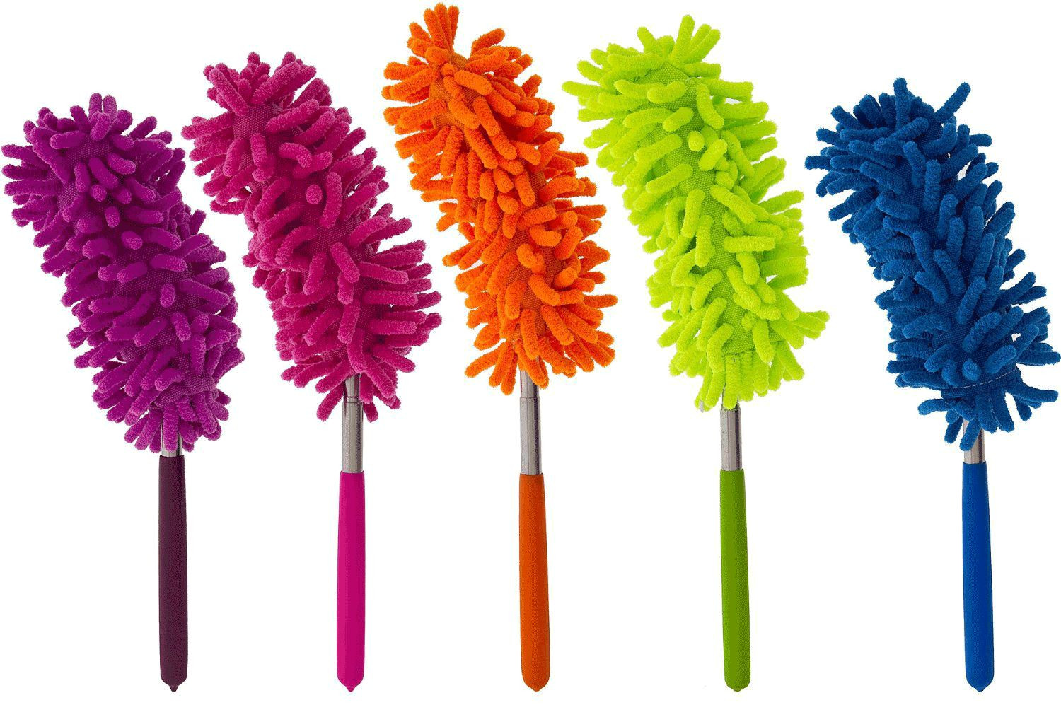 1pc 30″ Extendable Telescoping Flexible Head Microfiber Cleaning Dusting Duster