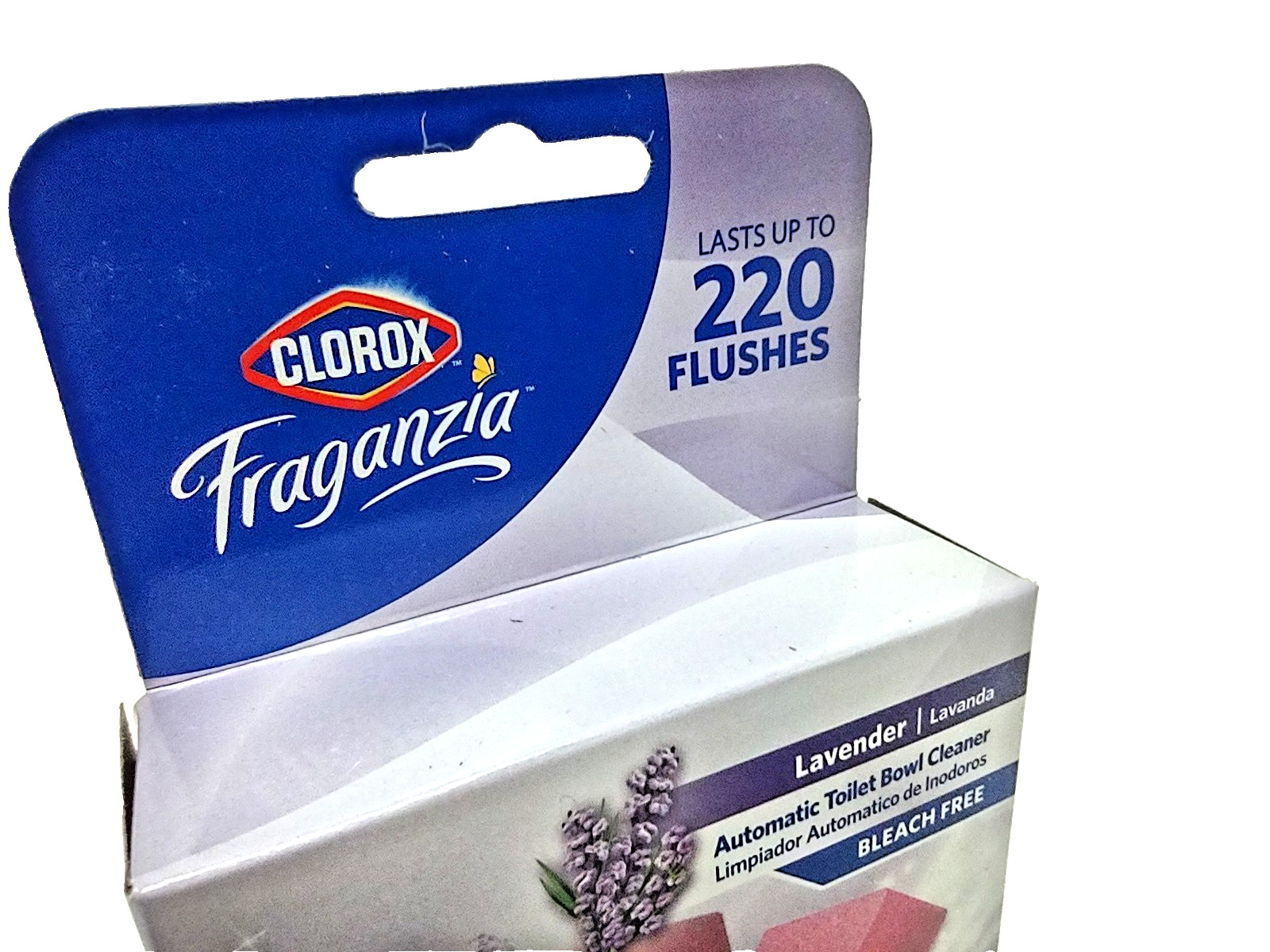 2x Clorox Fraganzia Automatic Toilet Bowl Cleaner LAVENDER Scent-LASTS 220 Flush