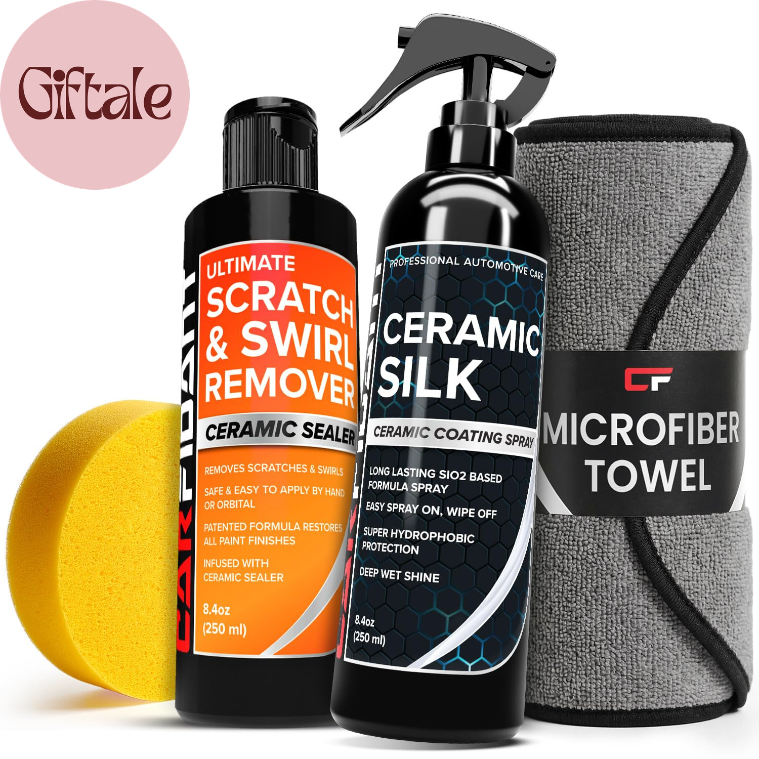Scratch & Swirl Remover with Ceramic Silk – Car Scratch Remover for Vehicles Pai