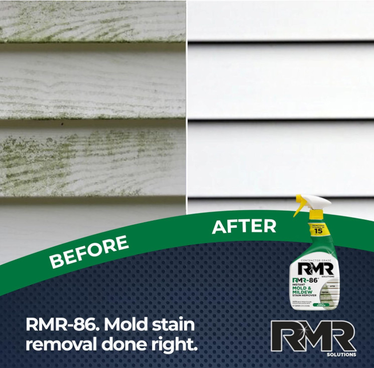 RMR-86 Instant Mold and Mildew Stain Remover Spray – Scrub Free Formula,30 Fl Oz
