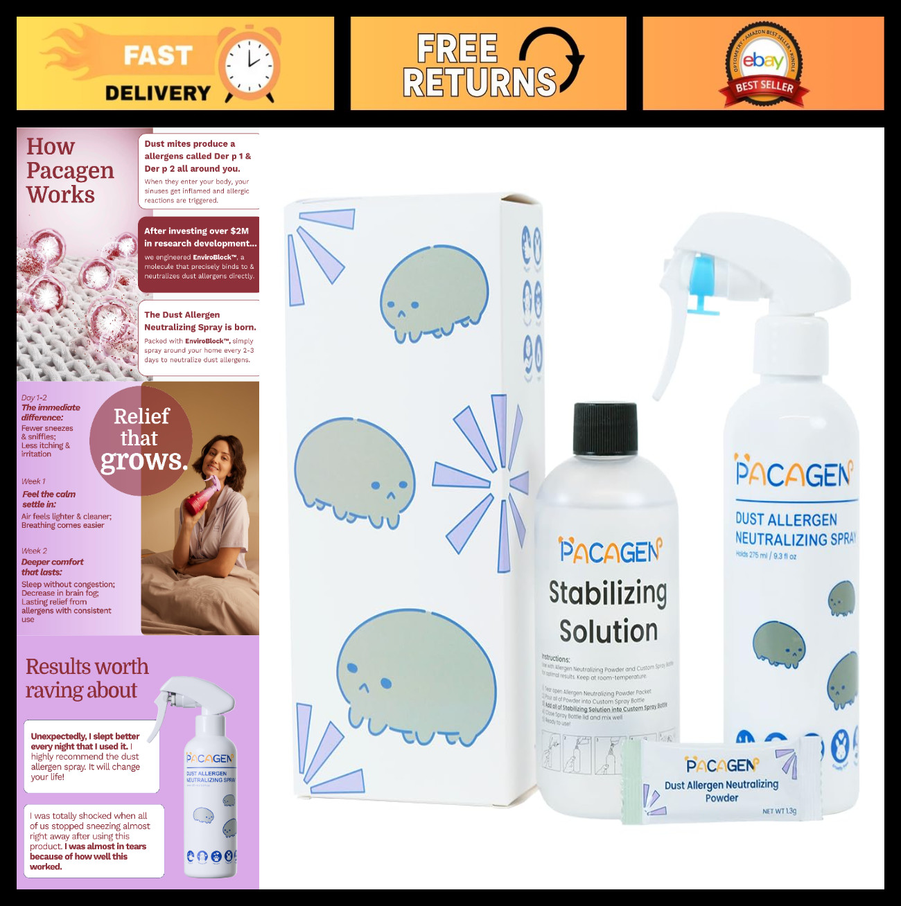 Allergen Neutralizing Spray for Home – Instant Results, Easy Use, Pet Friendly