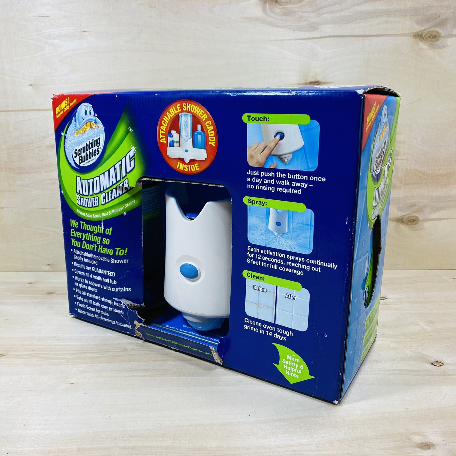 Scrubbing Bubbles Automatic Shower Cleaner Power Sprayer Kit With 2 Refills NEW