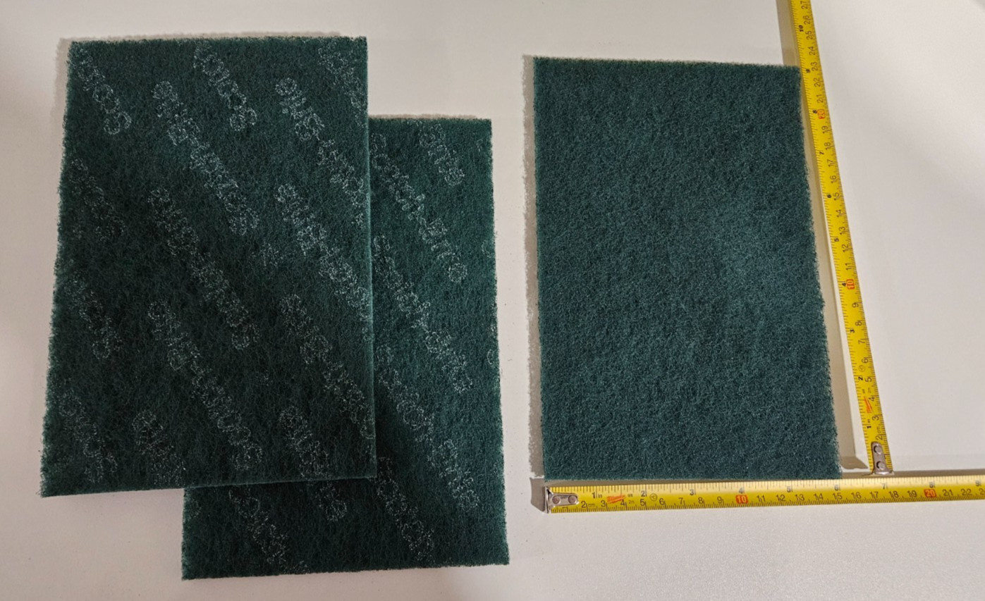 3 of 3M Scotch Brite Heavy Duty Scour Green Pads 6×9″ Powerful Scrubbing / Scrub