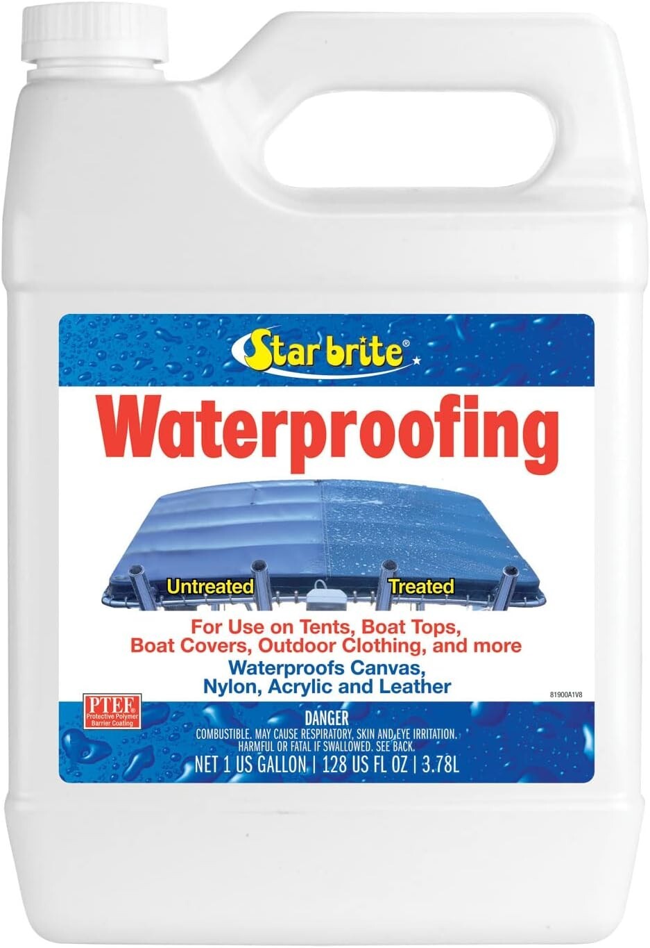 Spray, Waterproofer + Stain Repellent + UV Protection for Boat Covers, Car Co…