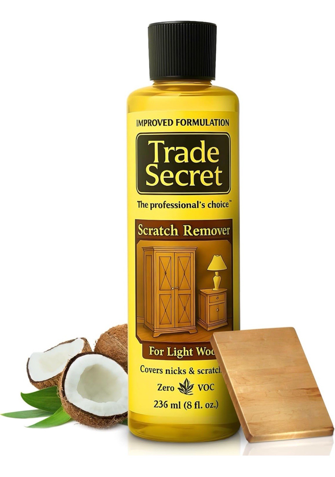 Light Wood Scratch Concealer 8 Fl Oz Eco Friendly Cleaner for Hardwood Surfaces
