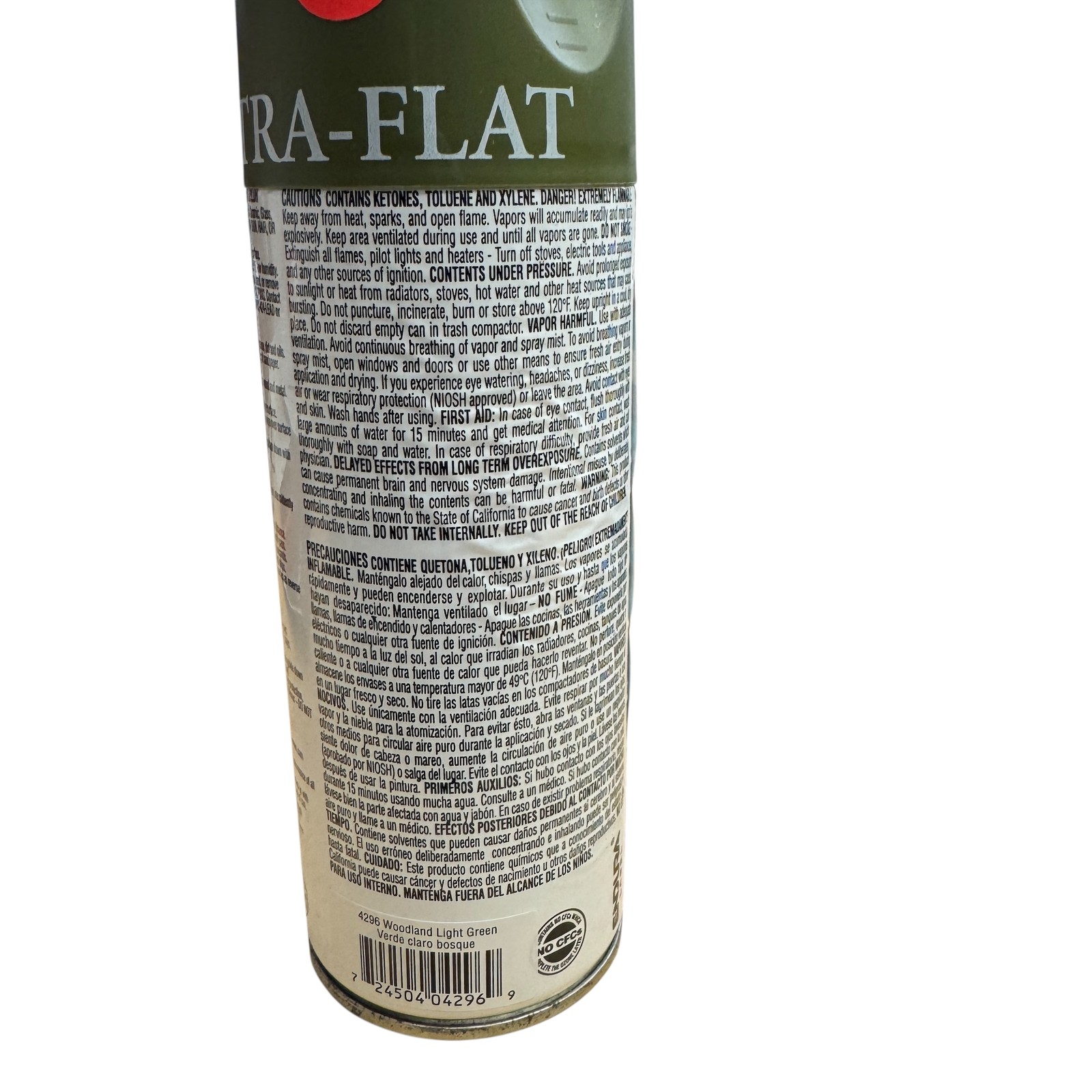 Krylon Ultra-Flat Camouflage Woodland Light Green Spray Paint 11oz Fusion for