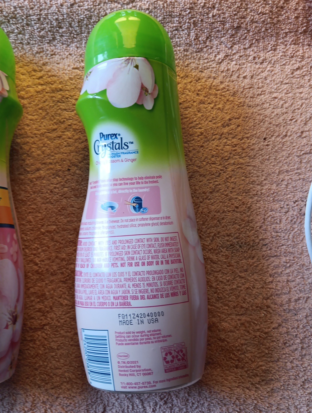 3 Purex Crystals in-Wash Cherry Blossom & Ginger 21oz Each (O12)