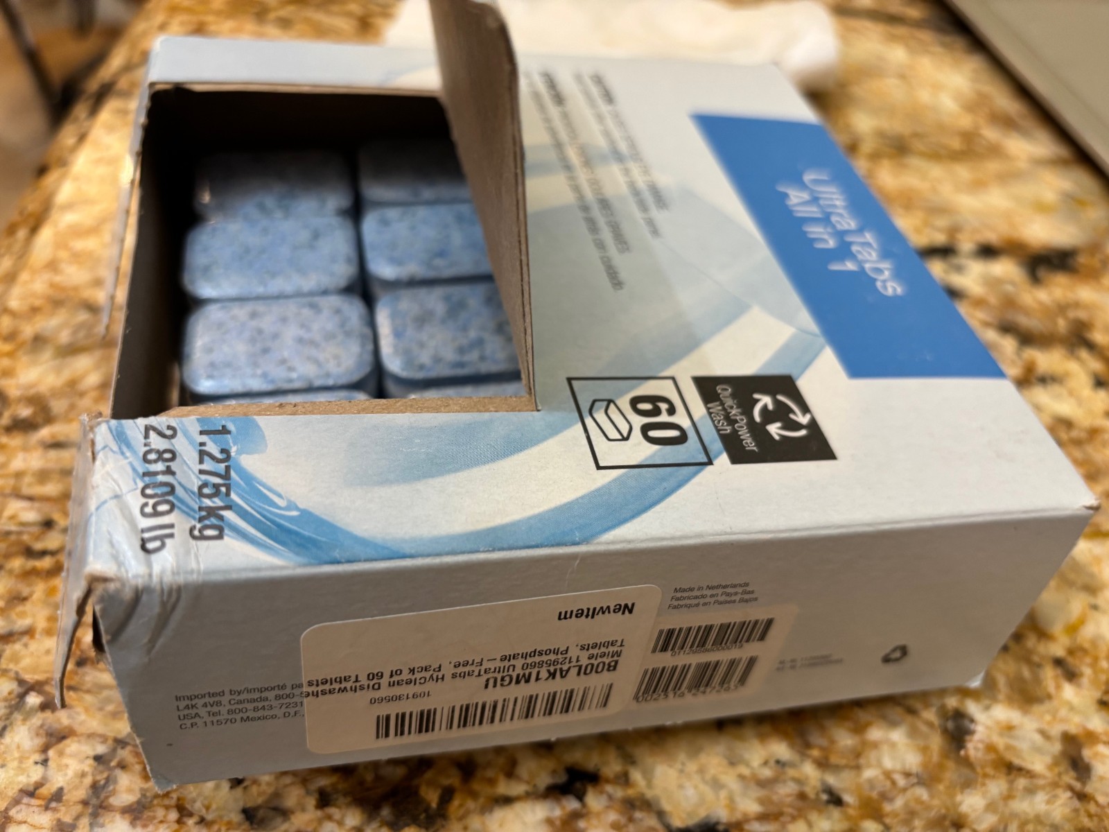 Miele All in 1 Dishwasher Tablets Detergent 48pcs Pack Powerful Cleaning
