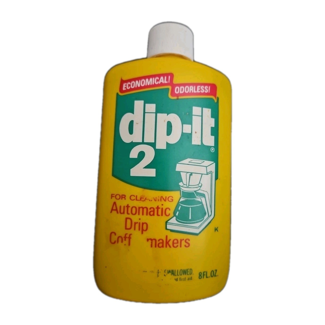 Dip It 2 Coffee Pot Destainer 8 oz Coffeemaker Cleaner Vintage Descaler
