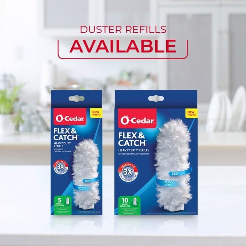 Heavy Duty Dusting Kit Extendable Handle 3FT Flexible Swivel Head 3 Refills New
