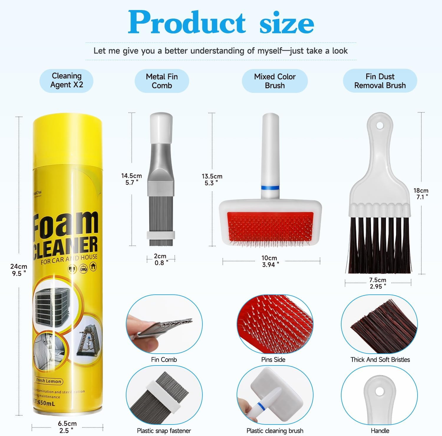 Foam Blaster AC Coil Cleaner Kit – 3-Piece Set for HVAC Cleaning