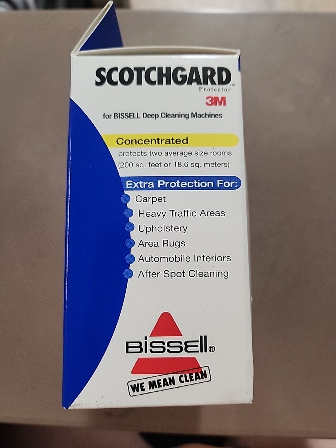 ScotchGard Bissell Extra protection on carpet and upholstery.3M protector.#H159