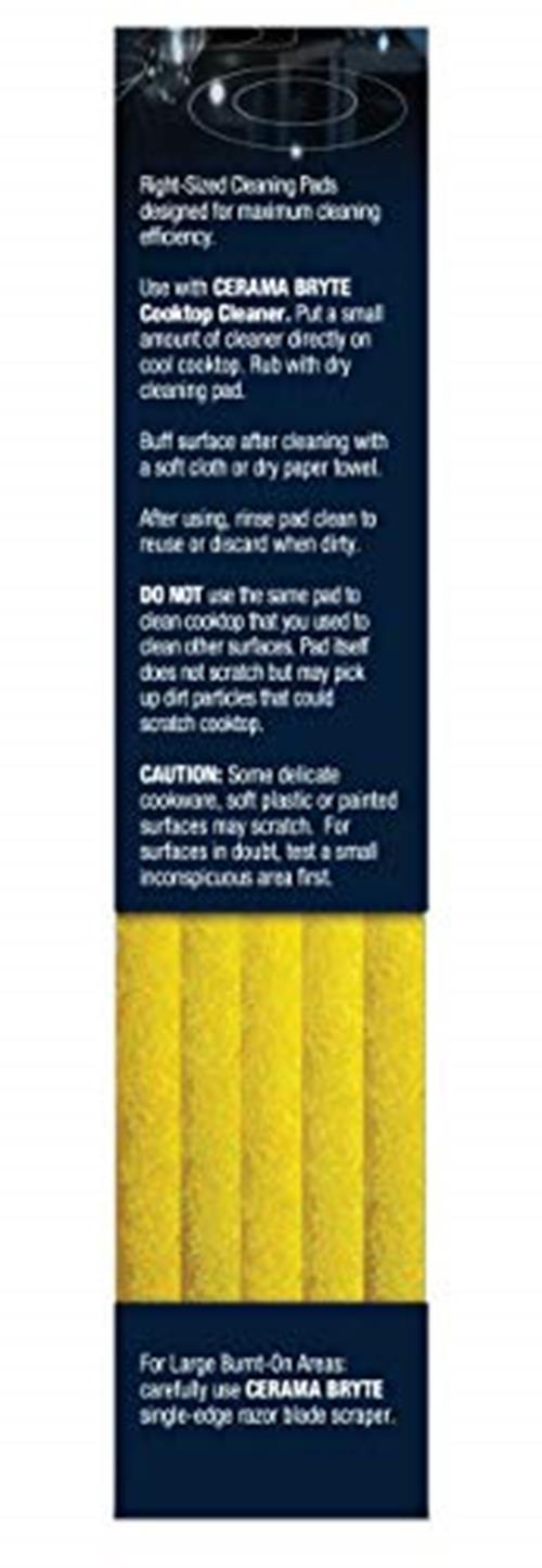 Cerama Bryte Cooktop Cleaning Pads, 10-Count 2 Pack