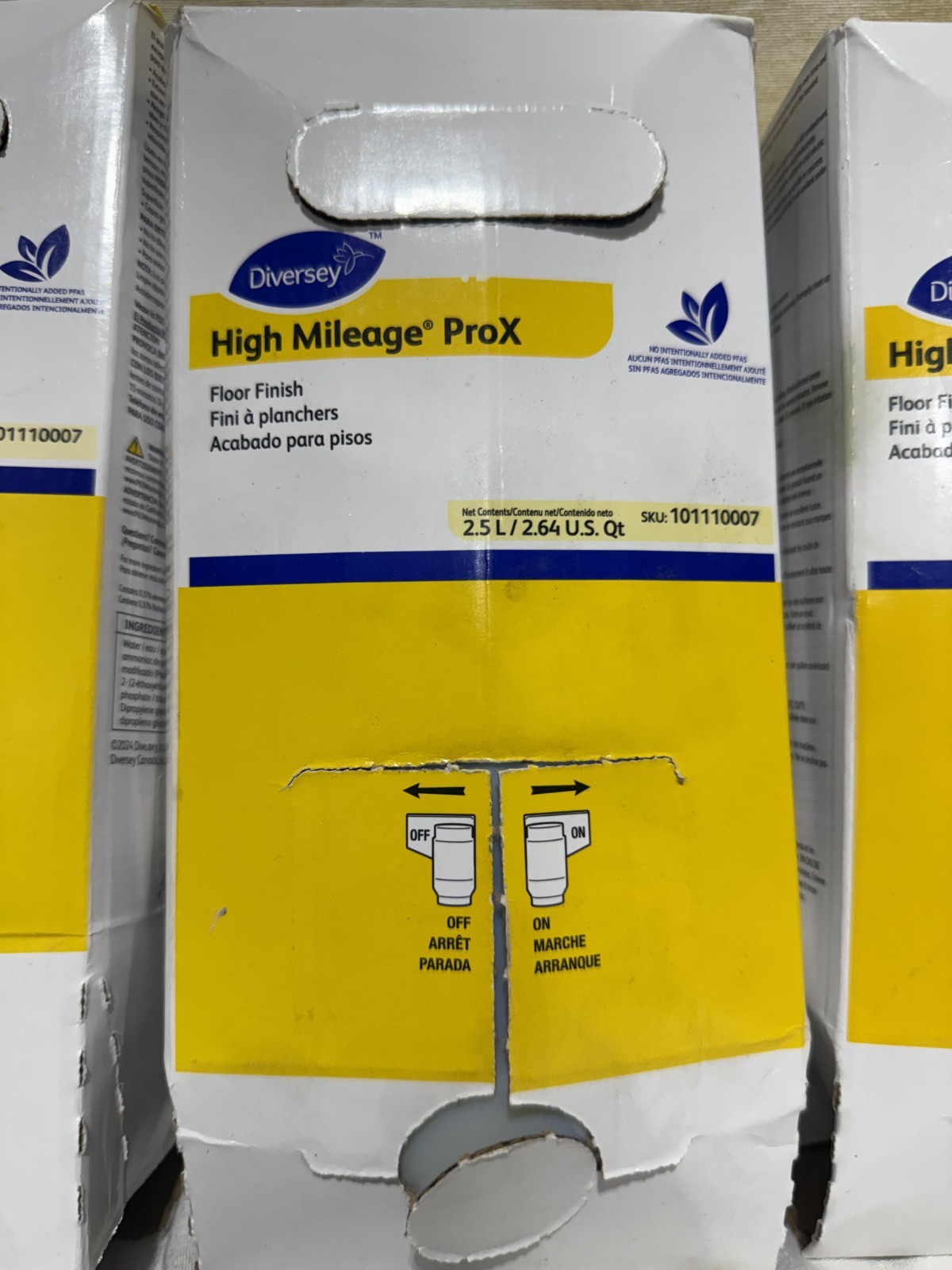 Lot of 2 Diversey High Mileage ProX Floor Finish 2.5L/2.64 Qt 101110007 New