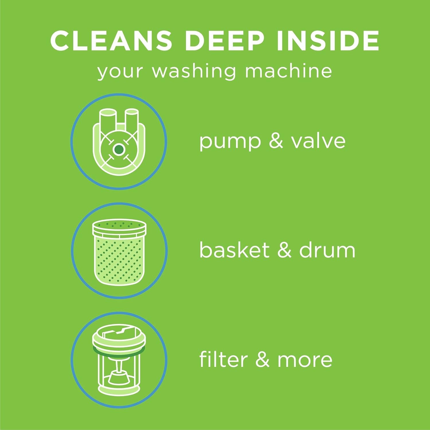 Affresh Washing Machine Cleaner, 5 Month Supply, Cleans Front Load and Top Load