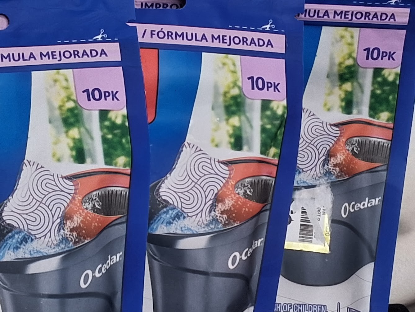 O Cedar PACS Hard Floor Cleaner Lavender Scent 10 Count 3 Pack Bundle 30 Total