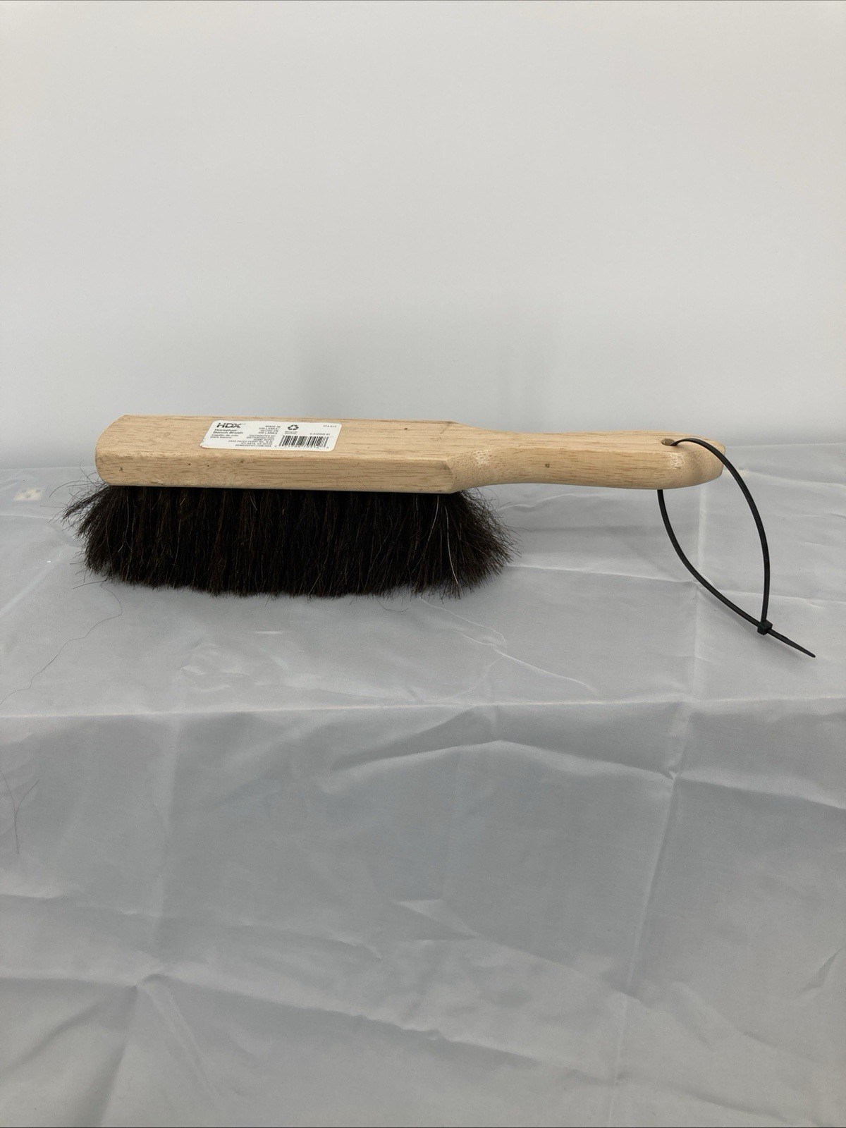 HDX 13.5 in. Wooden Handle 8 in. Horsehair Bench Brush -Flared Design 2-1/2 in
