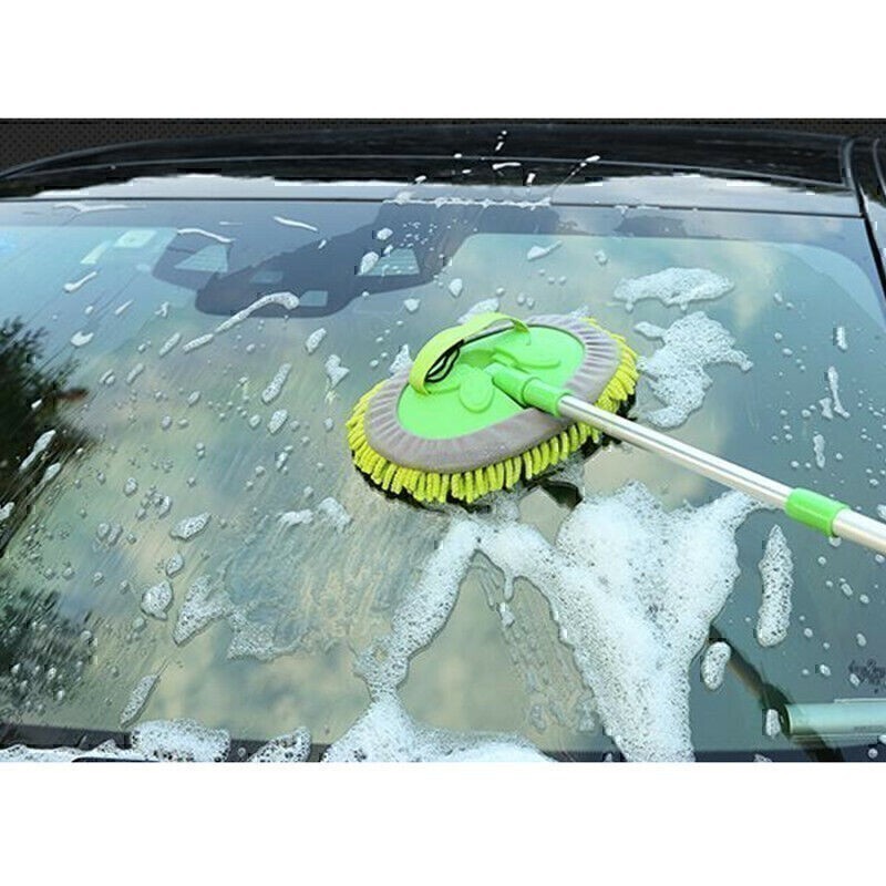 Adjustable Telescopic Car Wash Brush Kit Mop Long Handle Vehicle Cleaning Tool