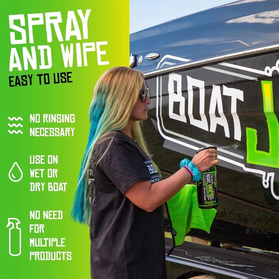 Boat Juice 32 Oz Spray Cleaner And Sio2 Ceramic Sealant For Glossy Finish