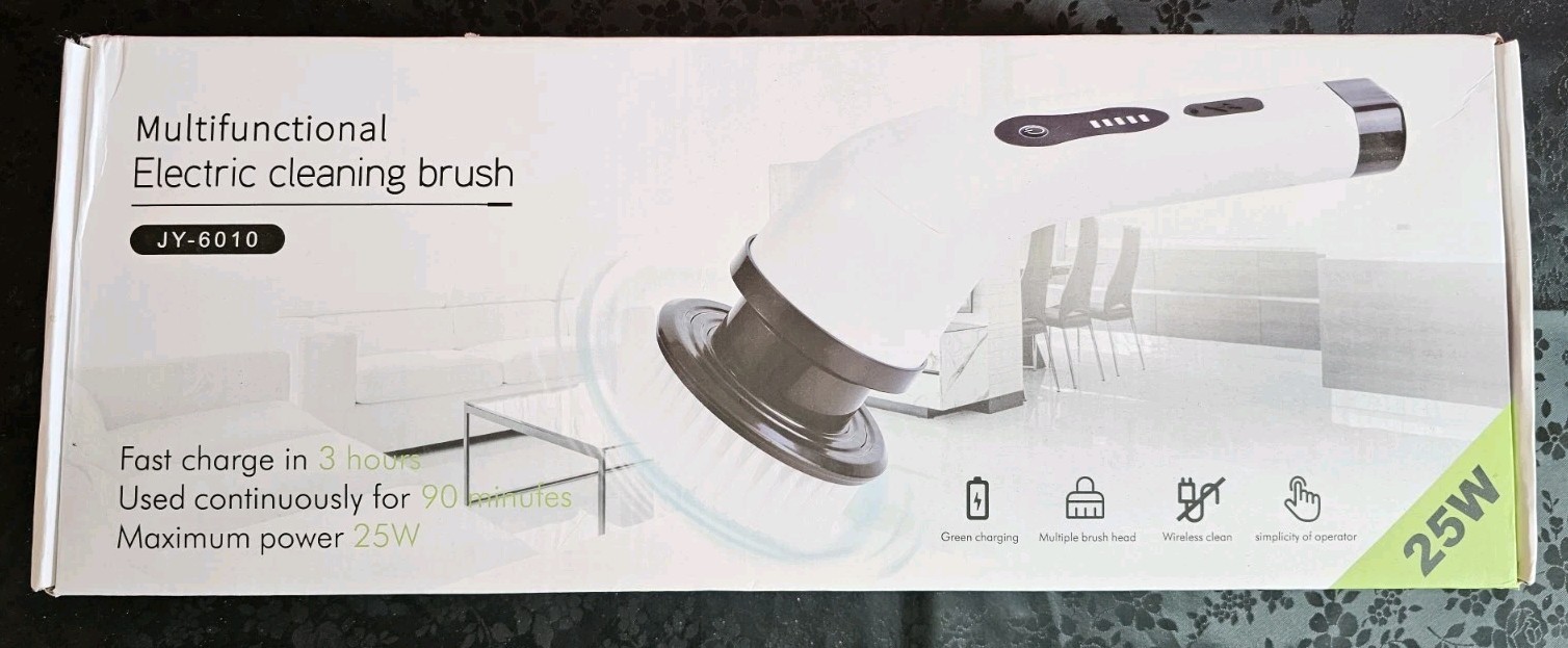 9-in-1 Electric Spin Scrubber Cordless Power Cleaning Brush Rechargeable used 1x