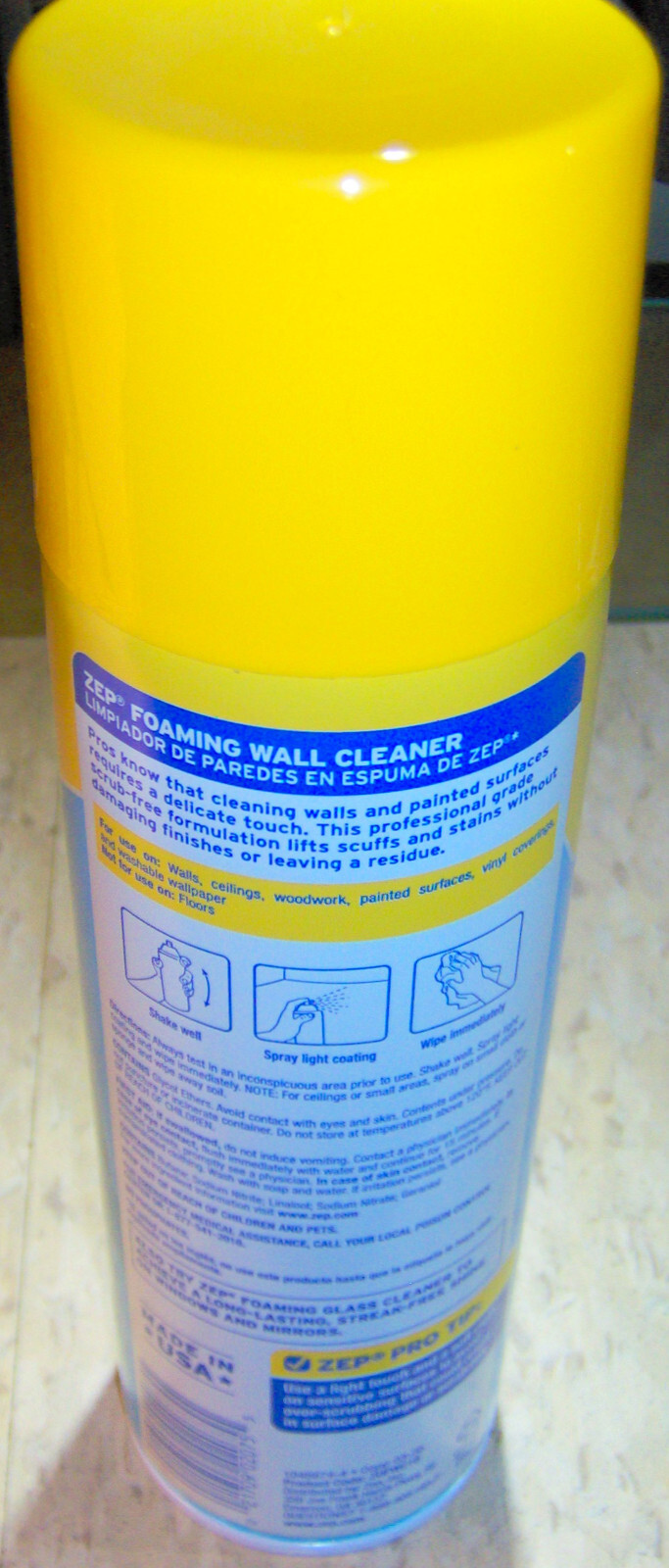 FoAm spraY WALL CLEANER Clean walls ceilings woodwork wallpaper Zep ZUFWC18